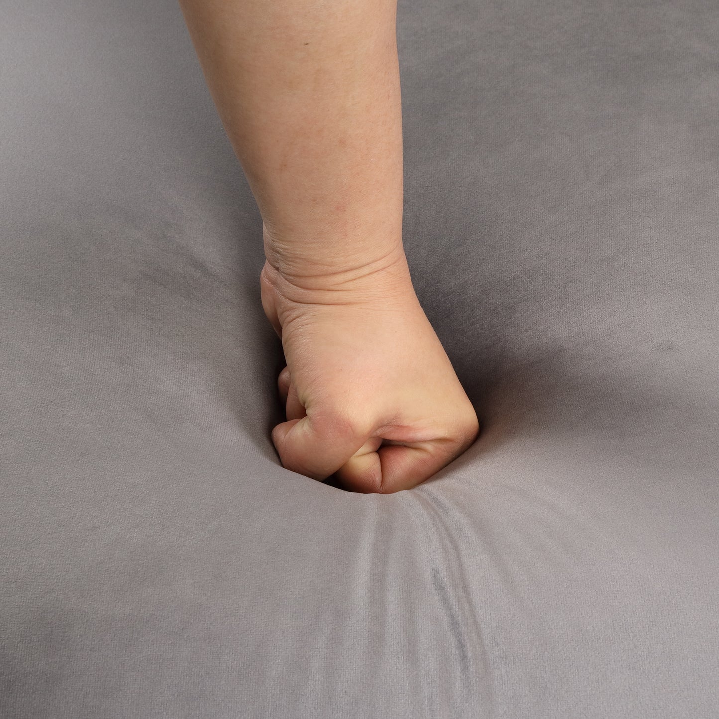 Velvet Upholstered Accent Chair with Button Tufted Back, Ideal for Living Room, Bedroom, or Small Spaces - 40.5 Inch, Gray