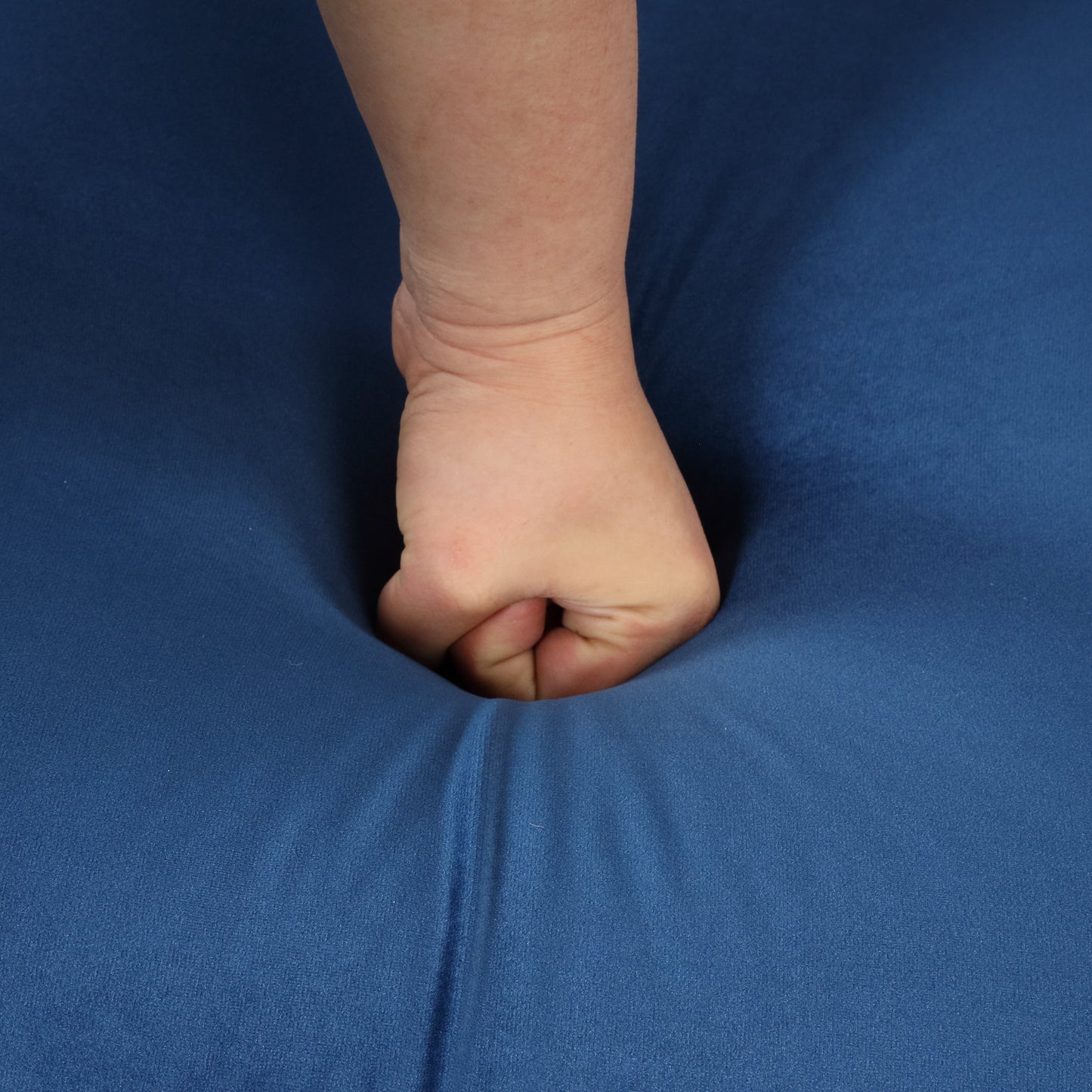 Velvet Upholstered Accent Chair with Button Tufted Back, Ideal for Living Room, Bedroom, or Small Spaces - 40.5 Inch, Blue