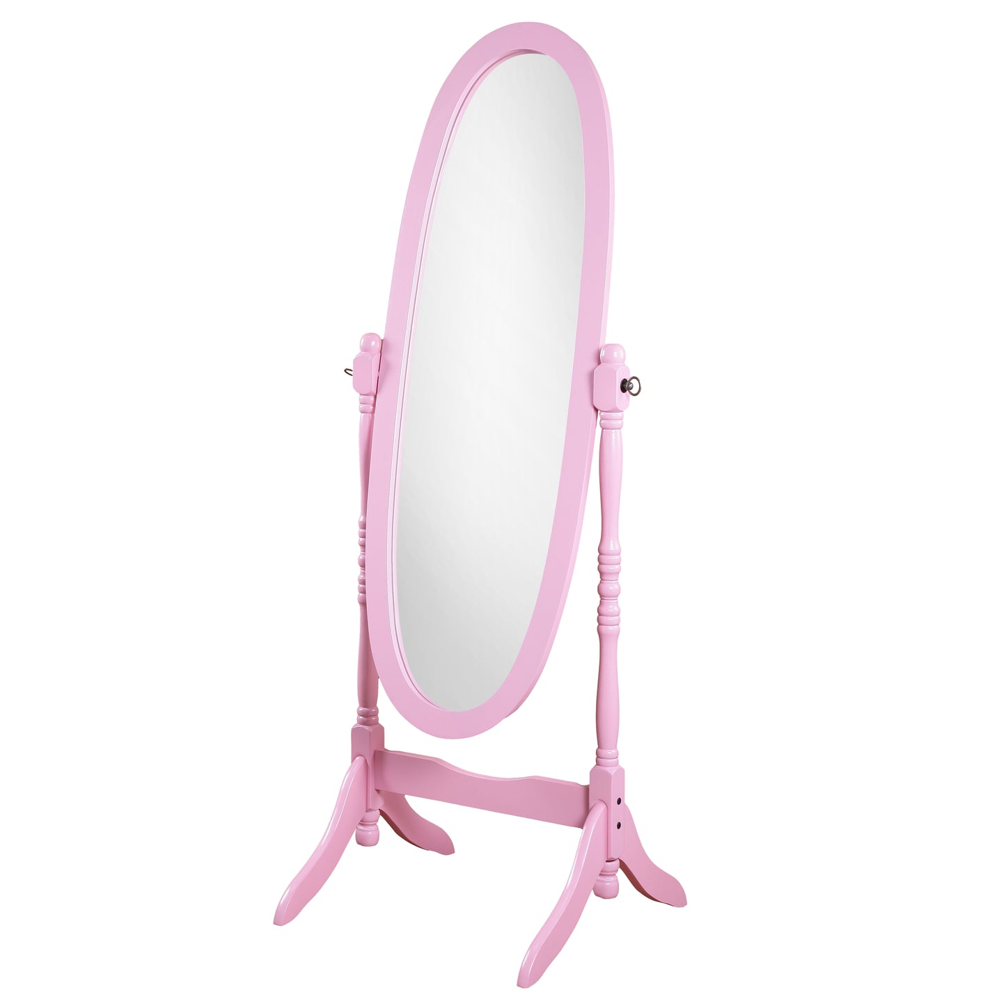 Roundhill Furniture Traditional Queen Anna Style Wood Floor Cheval Mirror