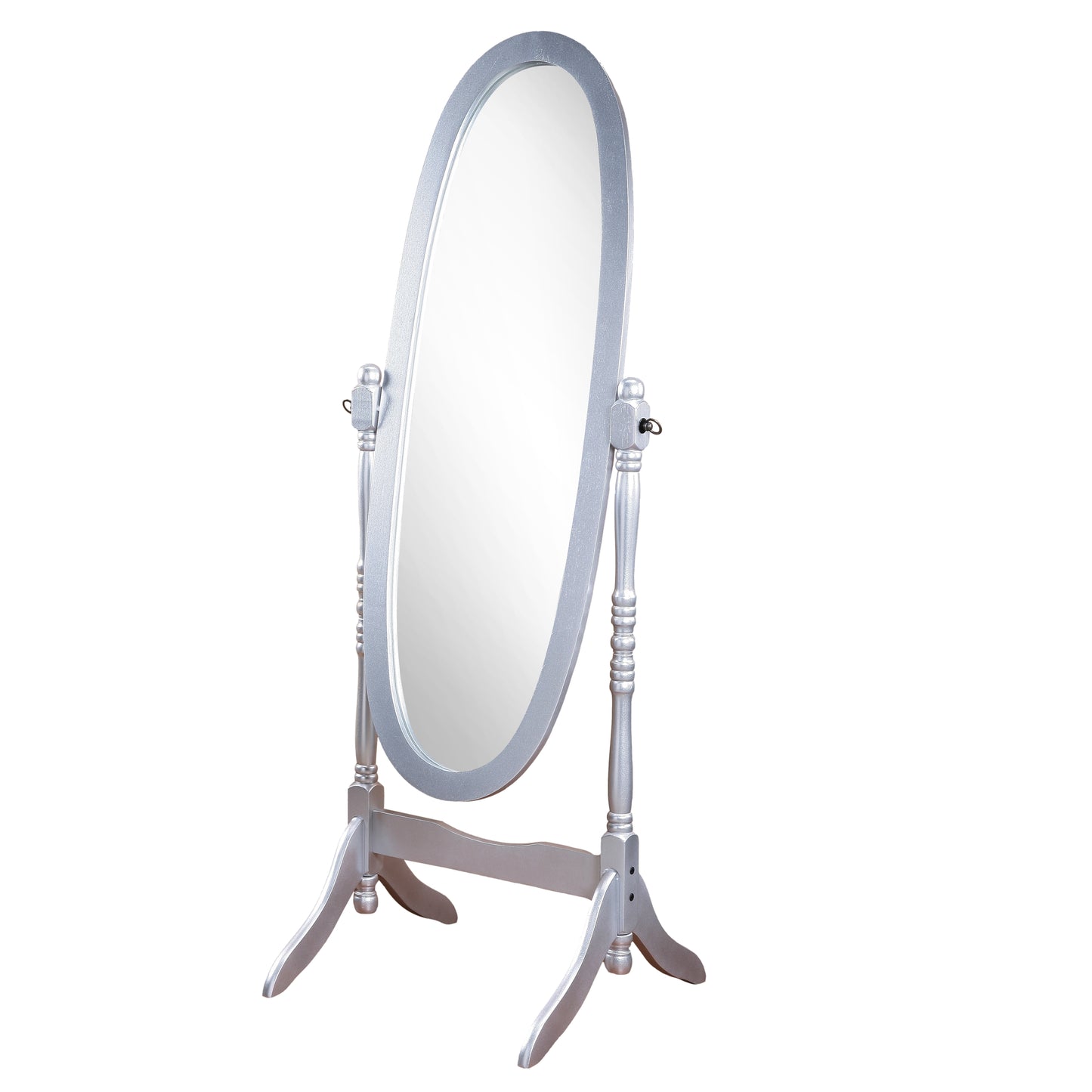 Roundhill Furniture Traditional Queen Anna Style Wood Floor Cheval Mirror