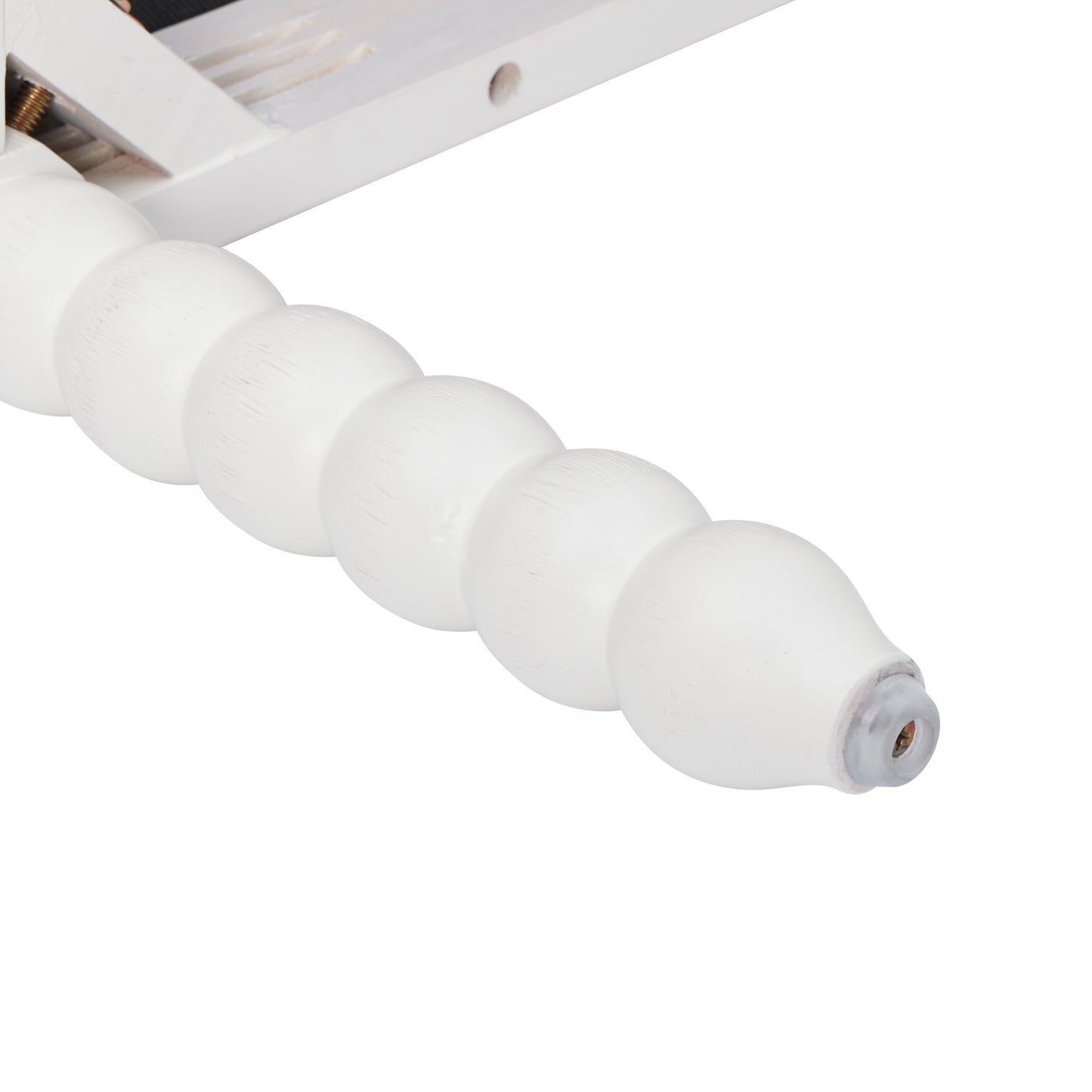 Roundhill Furniture Belvoir Upholstered Spool Accent Chair with Turned Wood Frame