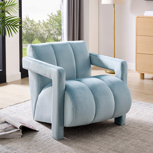 Roundhill Furniture Velmor Contemporary Velvet Accent Armchair