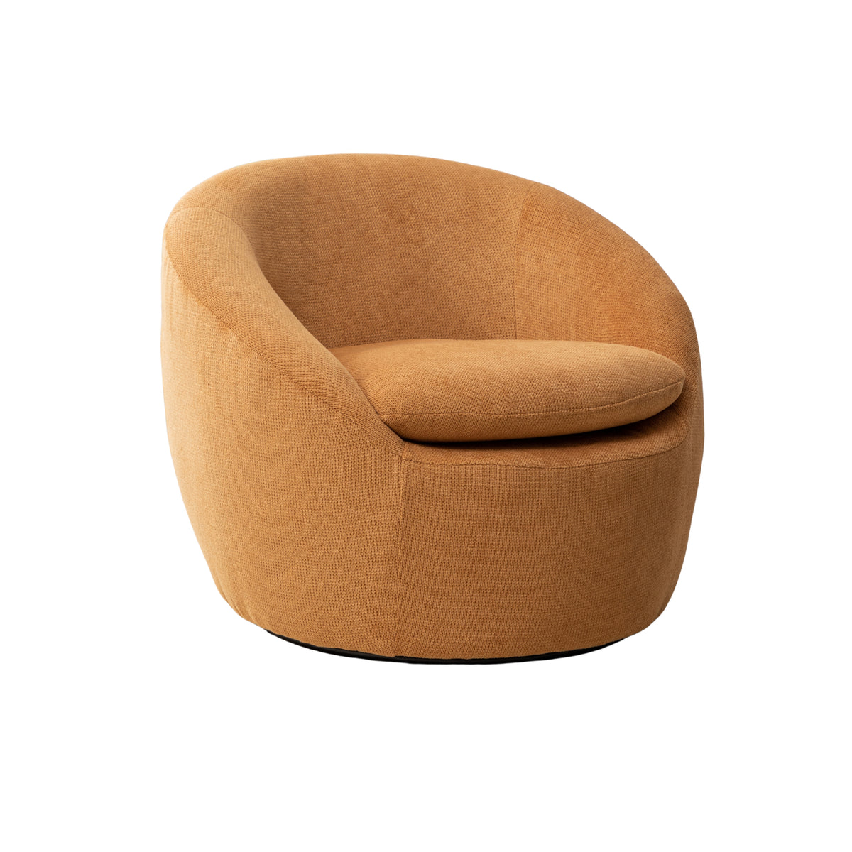 Roundhill Furniture Winnie Modern Barrel Chair, 360 Swivel