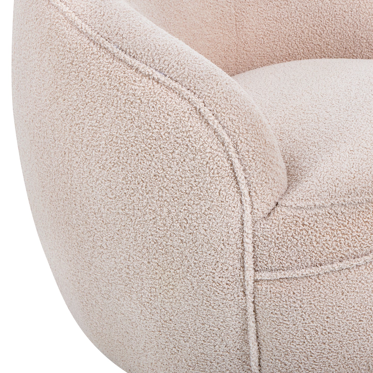 Roundhill Furniture Galleria 360 Swivel Teddy Sherpa Barrel Chair