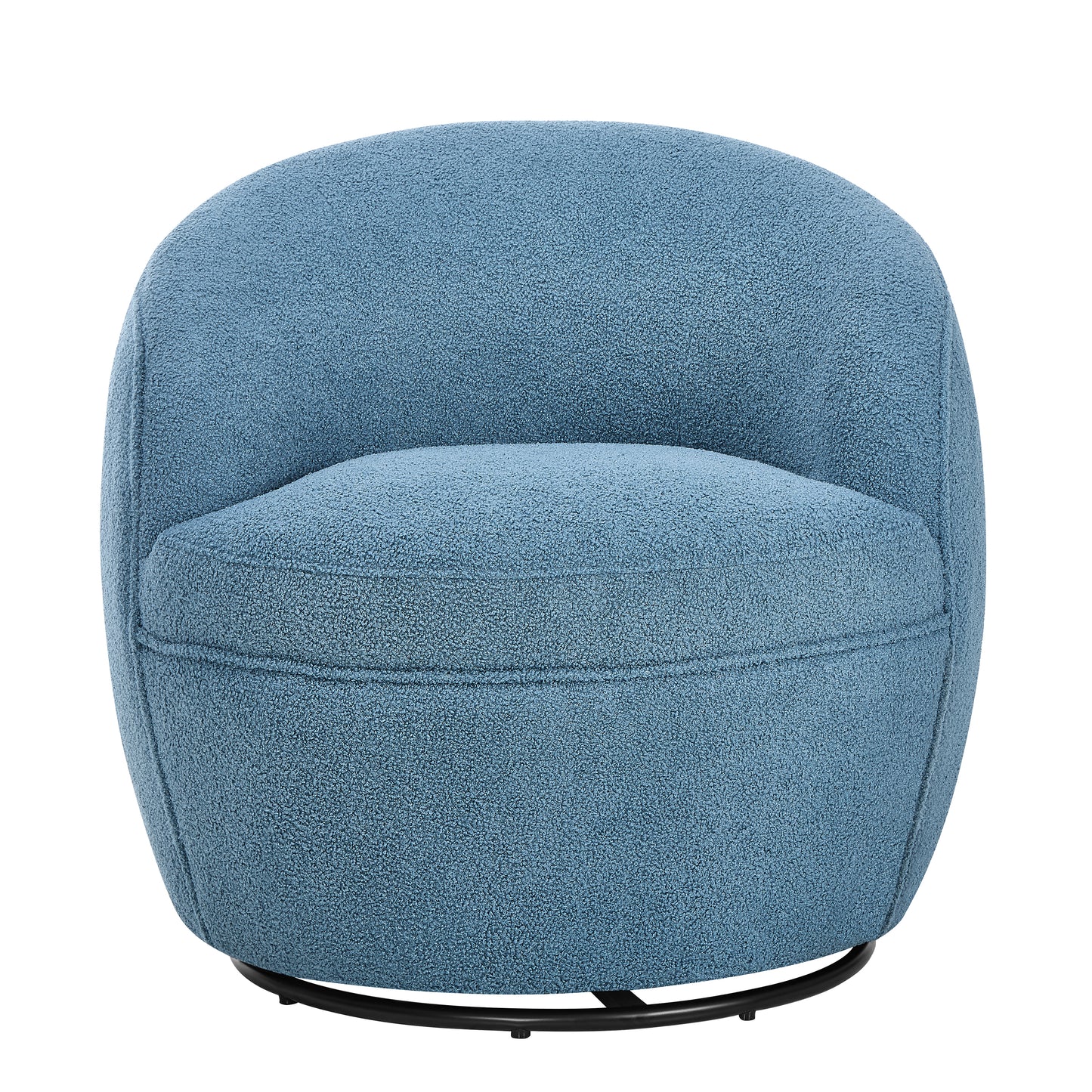 Roundhill Furniture Galleria 360 Swivel Teddy Sherpa Barrel Chair