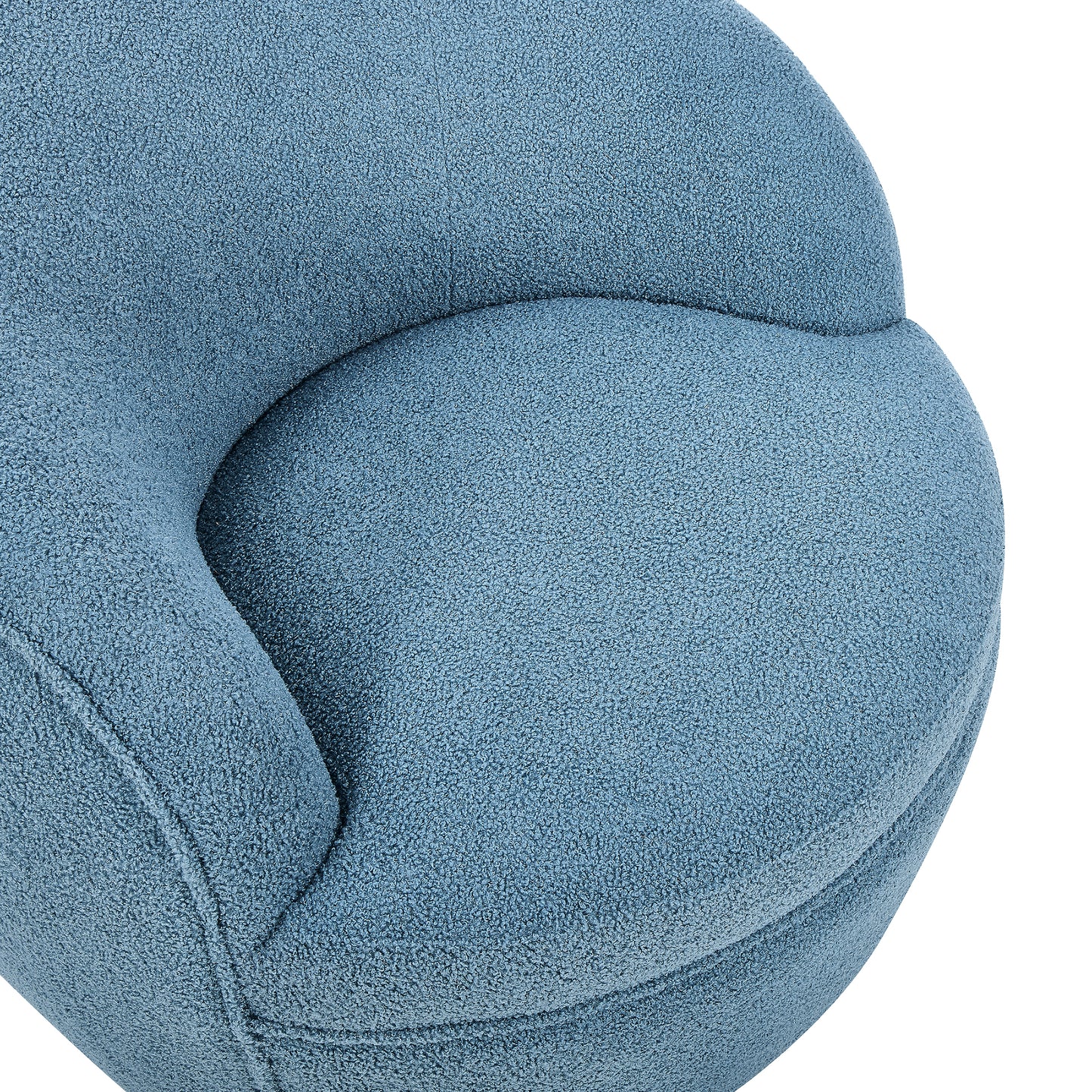 Roundhill Furniture Galleria 360 Swivel Teddy Sherpa Barrel Chair