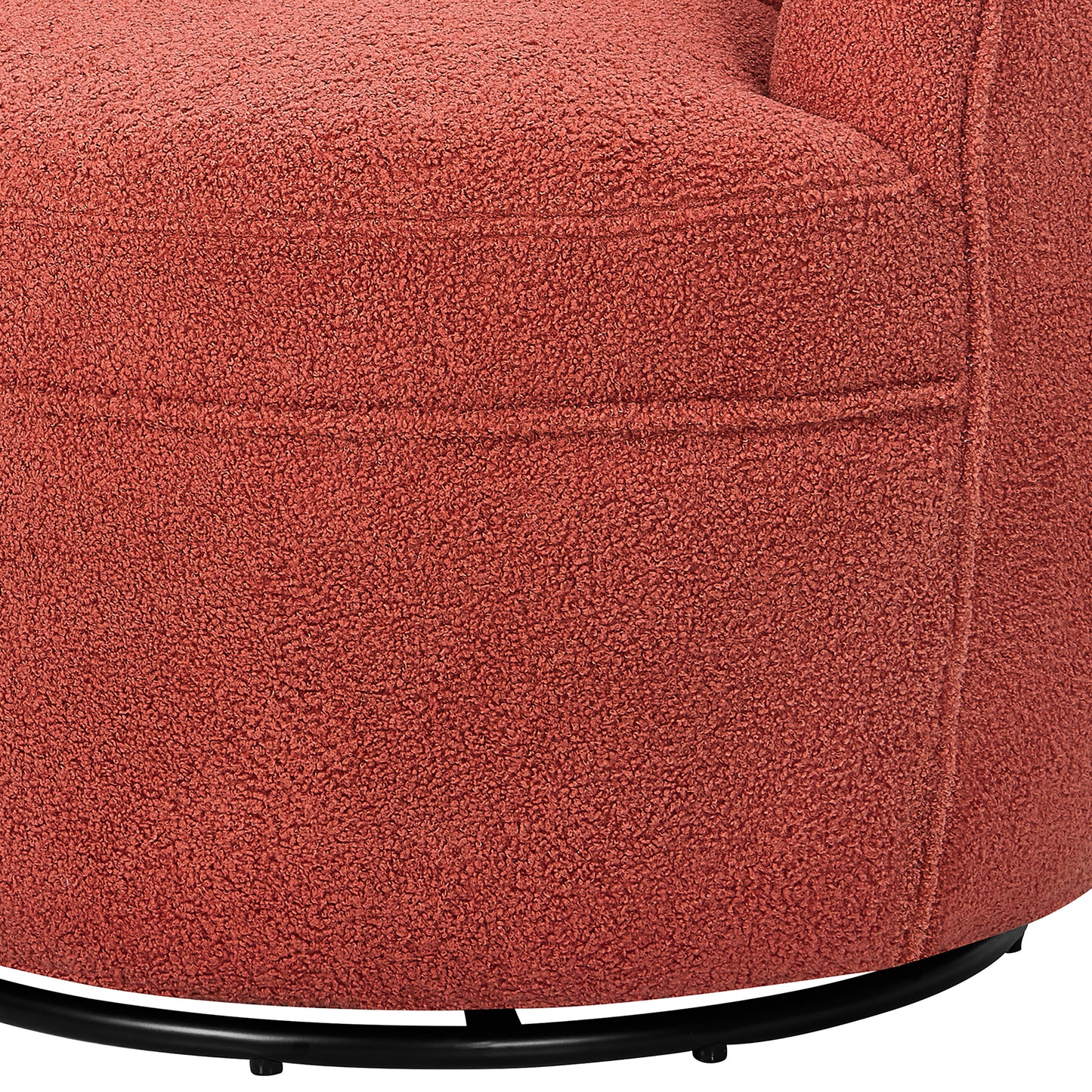 Roundhill Furniture Galleria 360 Swivel Teddy Sherpa Barrel Chair