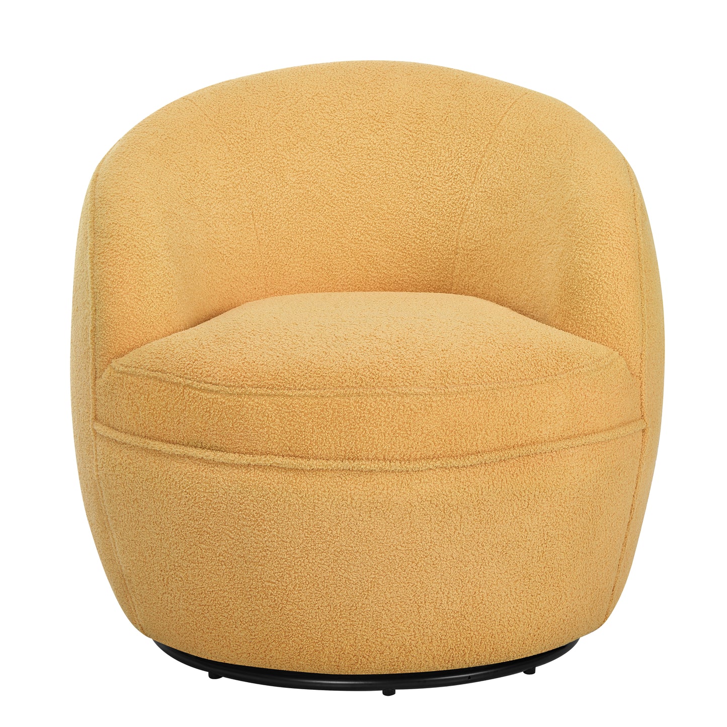 Roundhill Furniture Galleria 360 Swivel Teddy Sherpa Barrel Chair