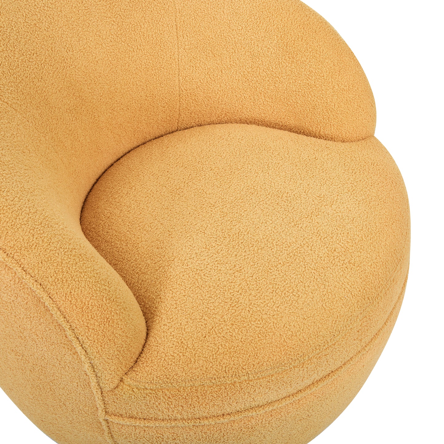 Roundhill Furniture Galleria 360 Swivel Teddy Sherpa Barrel Chair