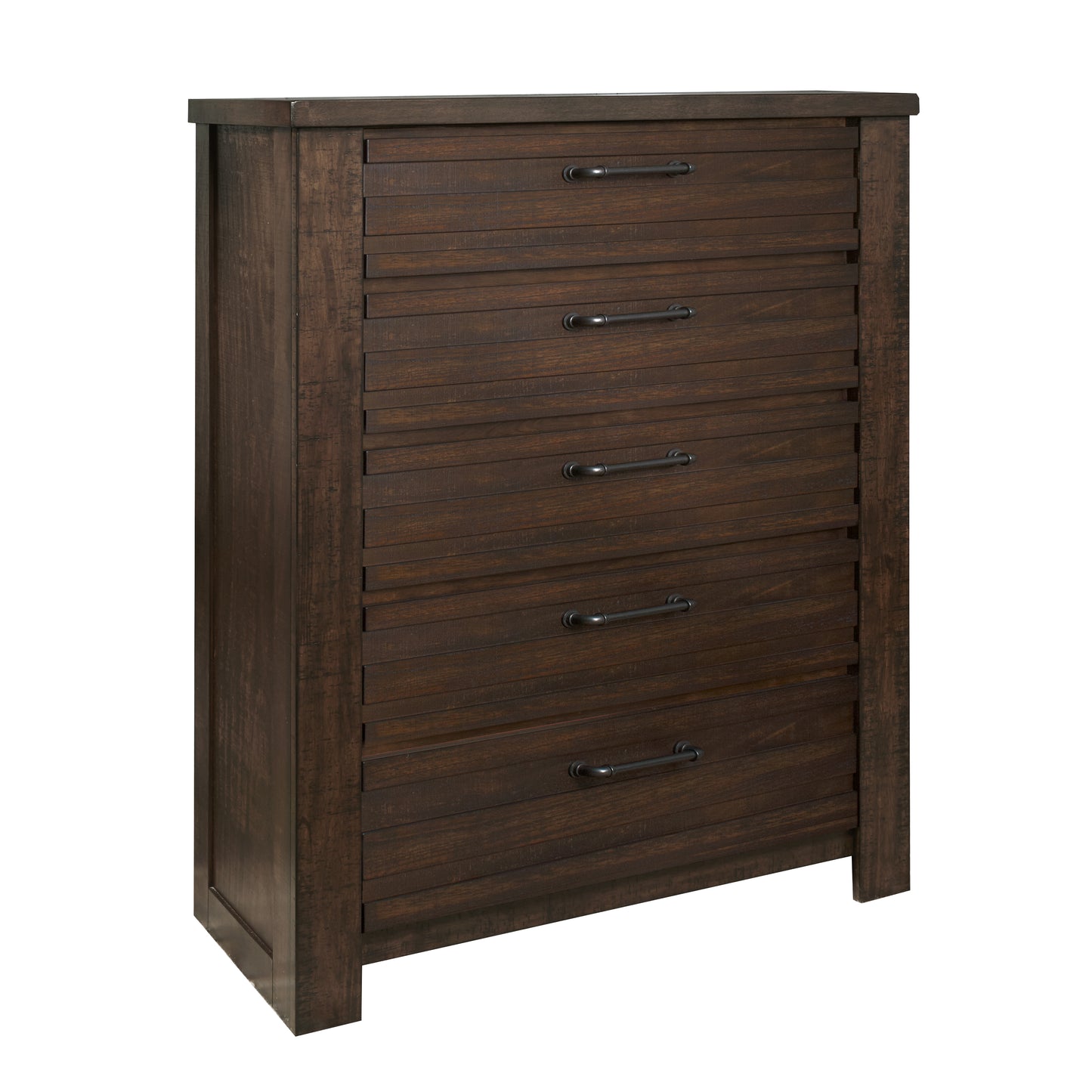 Sedona Transitional Wood 5-Drawer Chest in Espresso