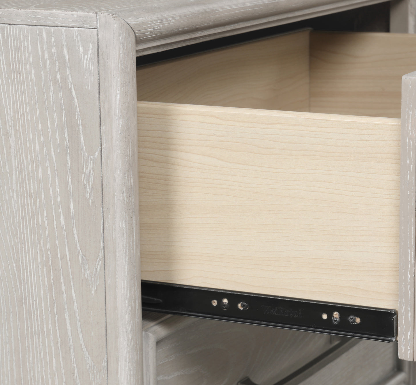 Roundhill Furniture Seluna 6-Drawer Bedroom Dresser, Gray Oak Finish