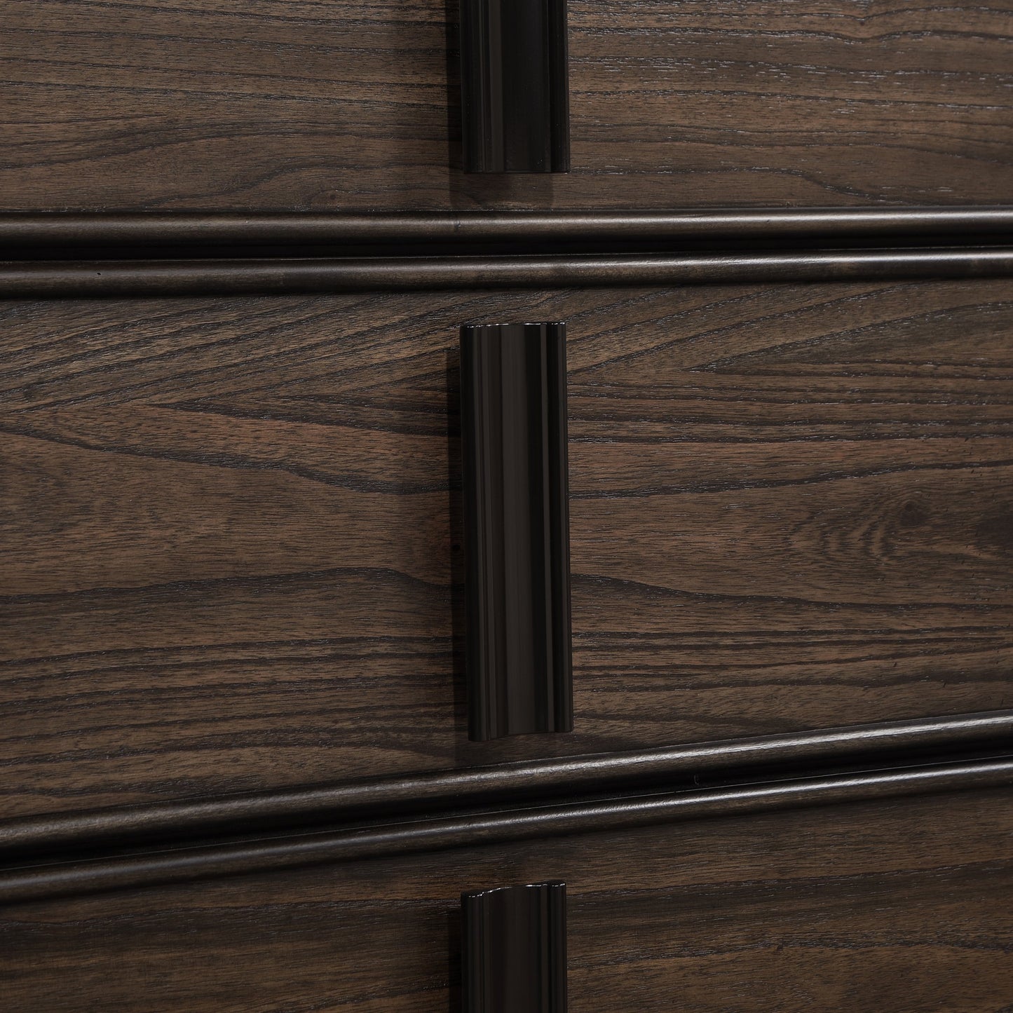 Aetheria Contemporary Wood 2-Drawer Nightstand, Dark Brown