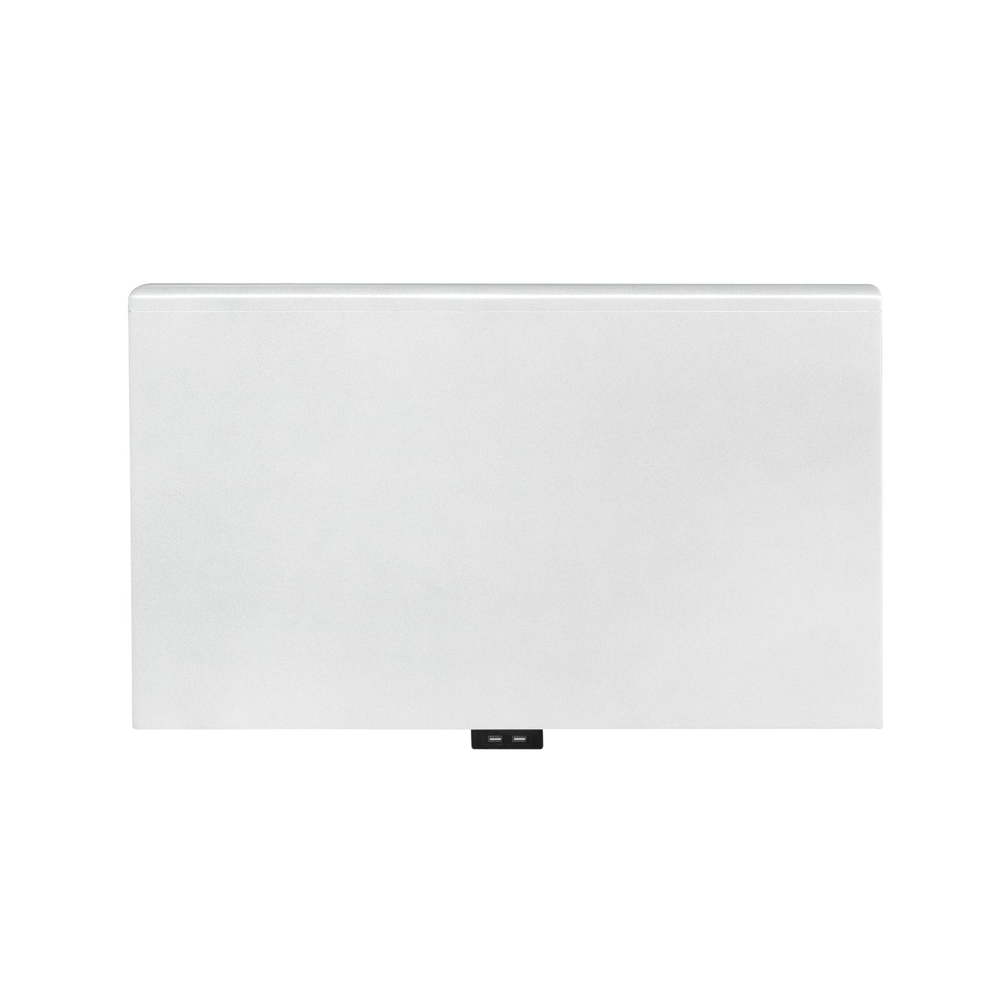 Galaxy 2-Drawer Bedroom Nightstand with LED Lights, Pearlized White