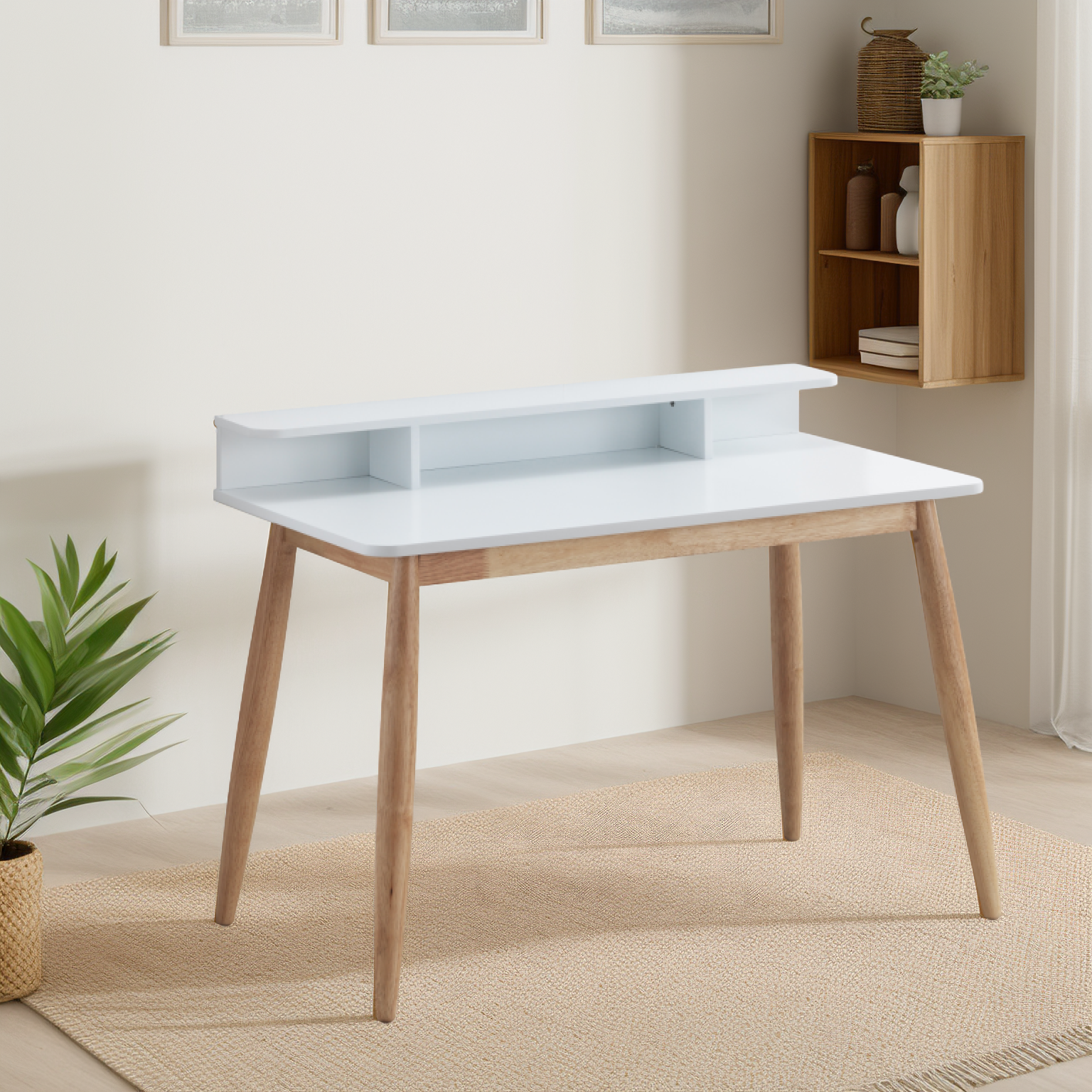 Amish JD Mission Live Edge 62" Writing Desk W/ Optional Hutch