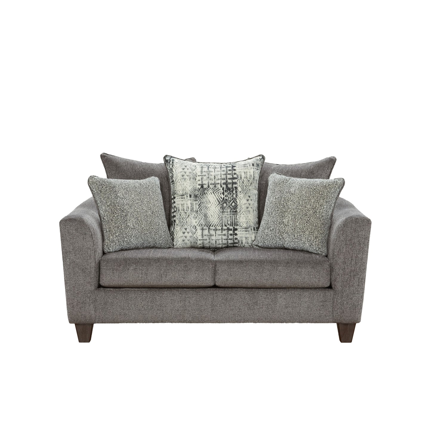 Davoz Upholstered Stationary Loveseat, Tori Slate