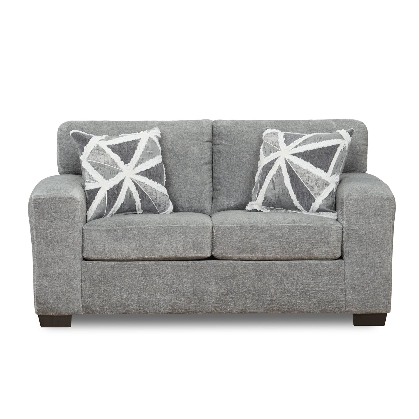 Roundhill Furniture Arden Living Room Loveseat, Posh Gray