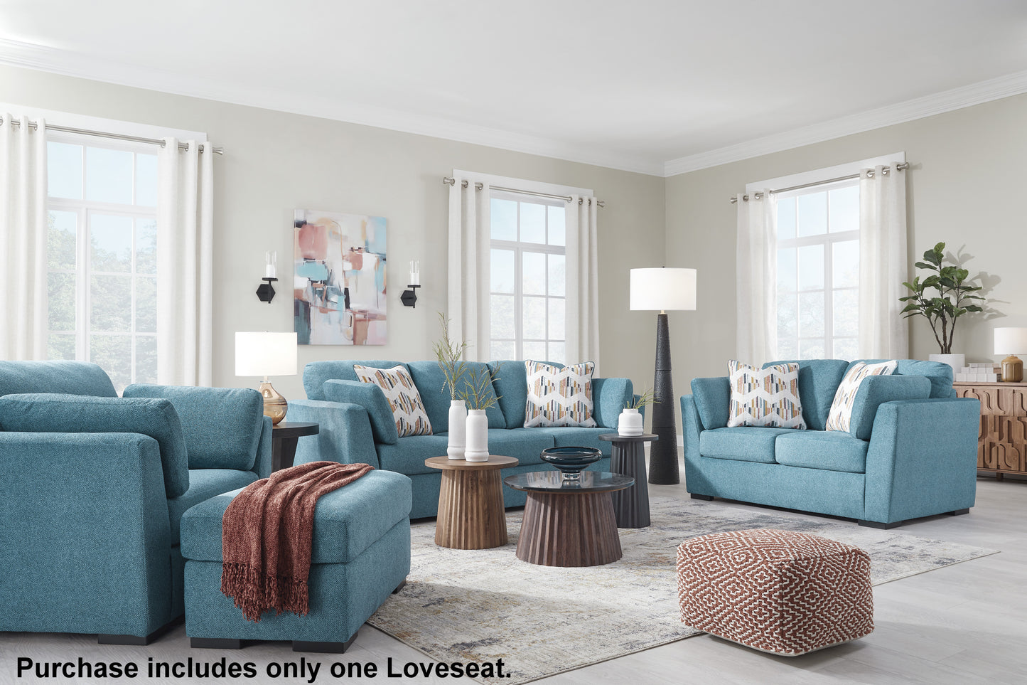 Clareen Upholstered Stationary Loveseat