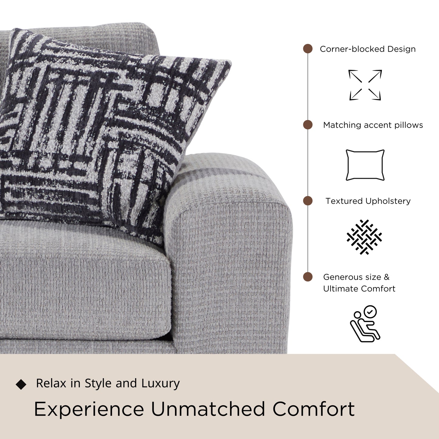Roundhill Furniture Lancelot Living Room Collection