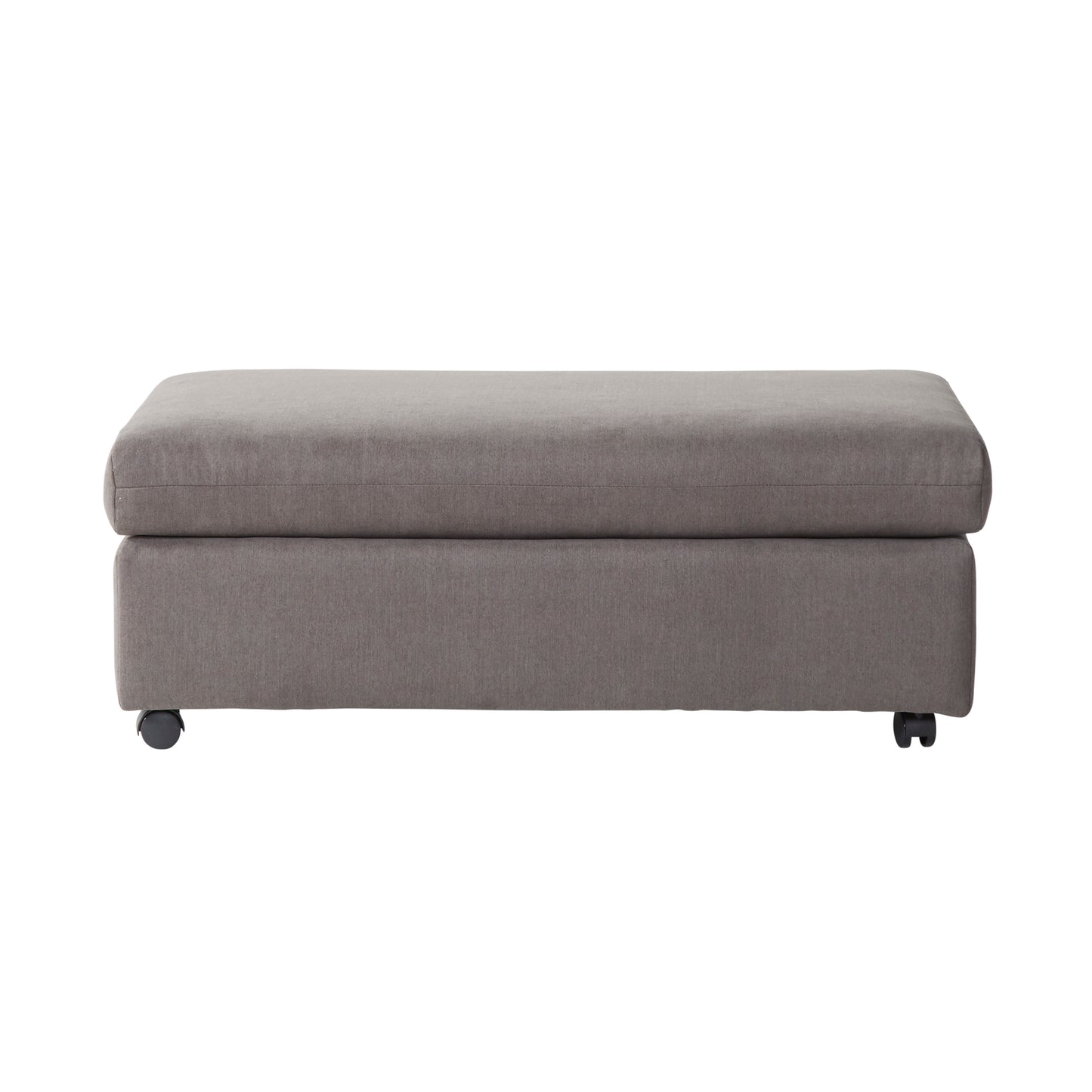 Roundhill Furniture Enda Pillow Back Fabric Sofa and Cuddler Chair Living Room Collection, Carbon Gray