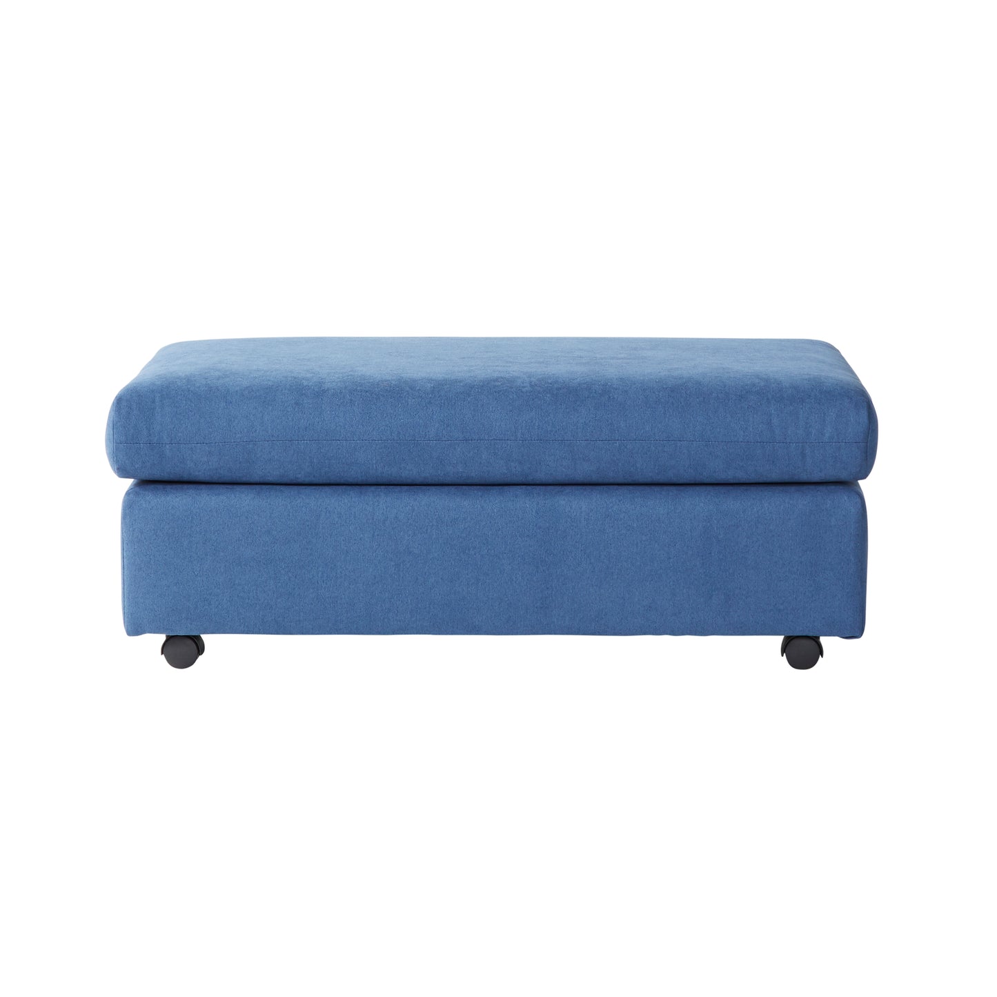 Roundhill Furniture Enda Pillow Back Fabric Sofa and Cuddler Chair Living Room Collection, Image Navy