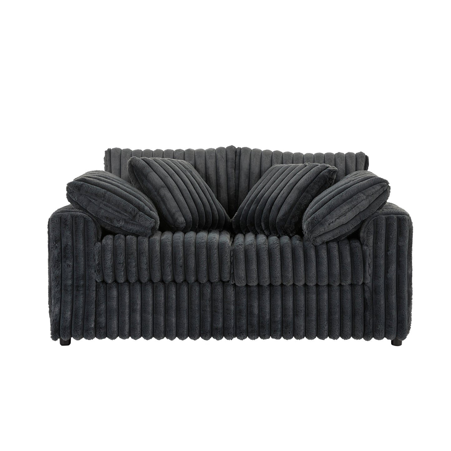 Roundhill Furniture Belvoir Upholstered Stationary Loveseat