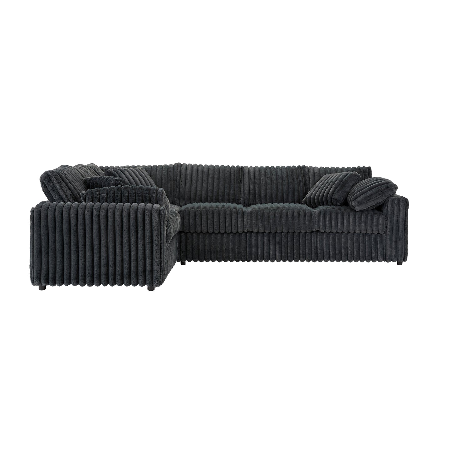 Roundhill Furniture Belvoir Living Room L-shape Sectional