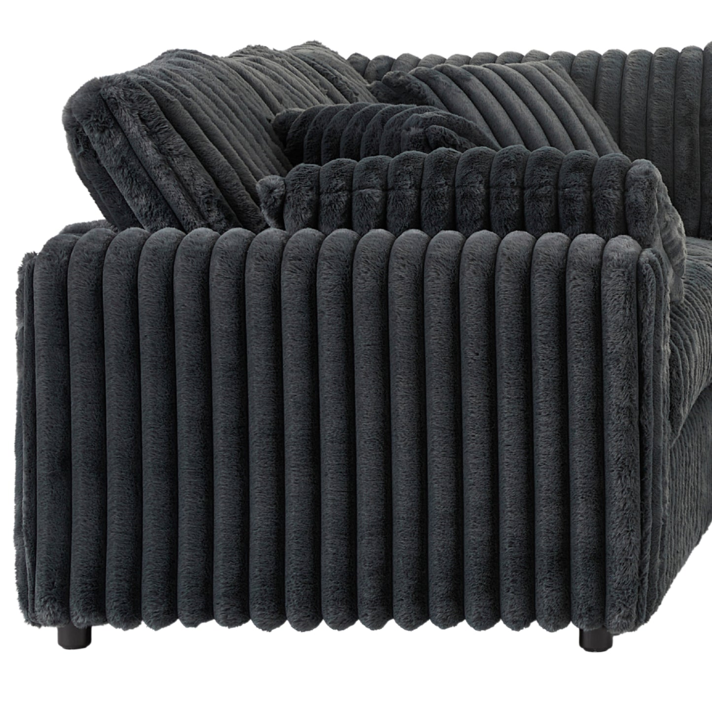 Roundhill Furniture Belvoir Upholstered Stationary Sofa