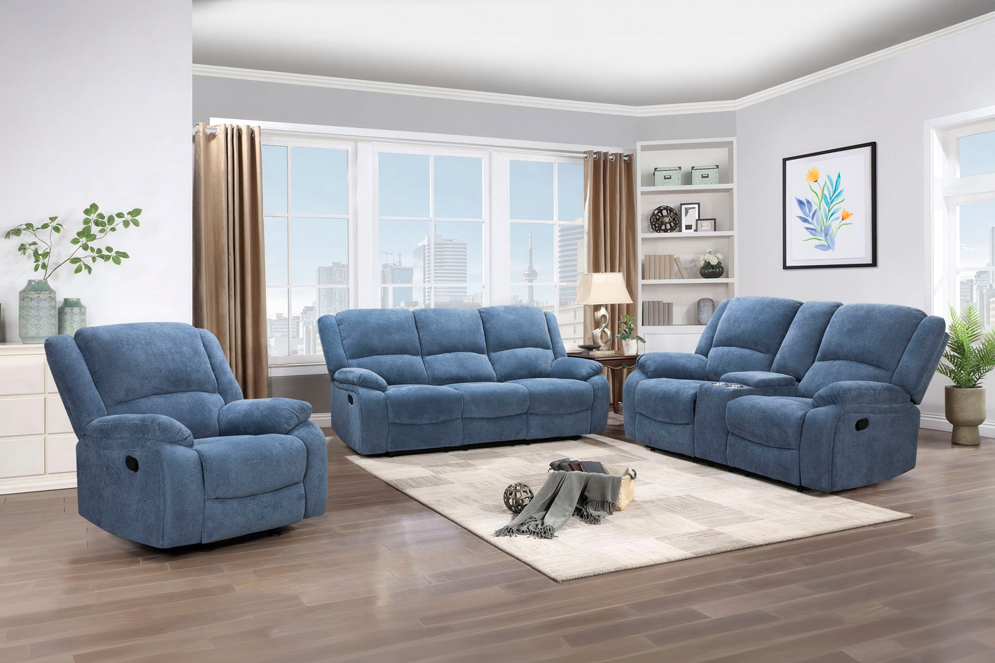 Roundhill Furniture Blitz Transitional Living Room Reclining Collection