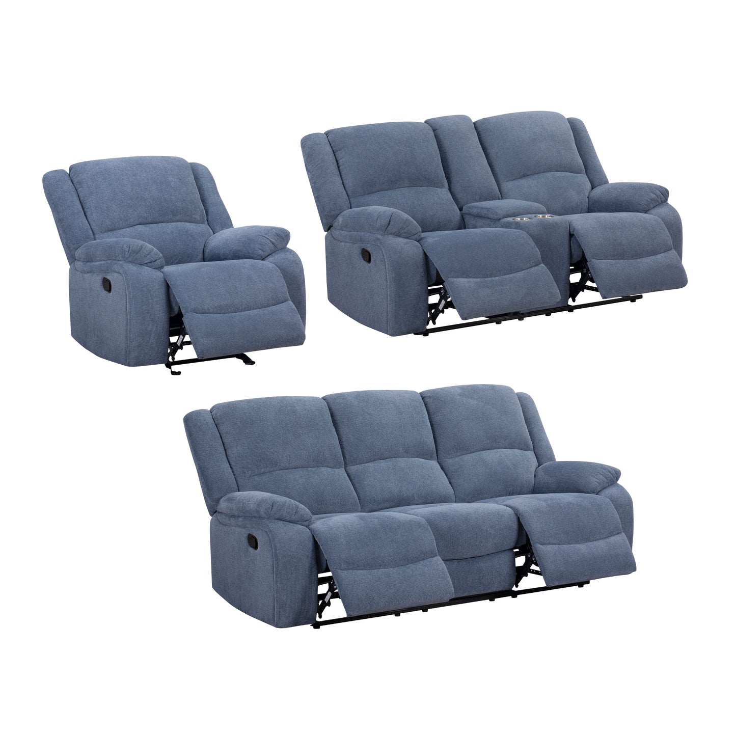 Roundhill Furniture Blitz Transitional Living Room Reclining Collection