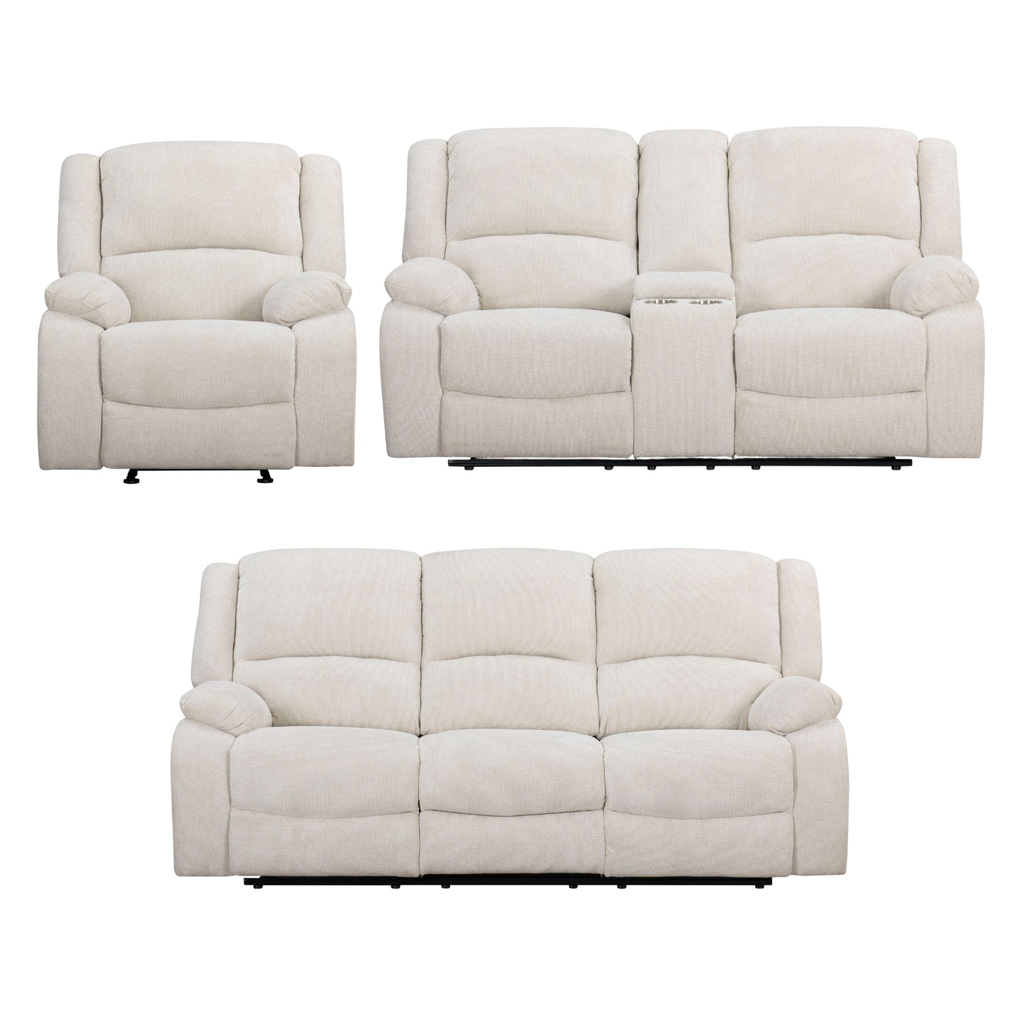 Roundhill Furniture Blitz Transitional Living Room Reclining Collection