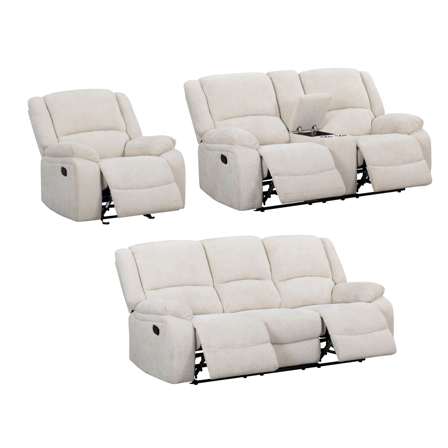 Roundhill Furniture Blitz Transitional Living Room Reclining Collection
