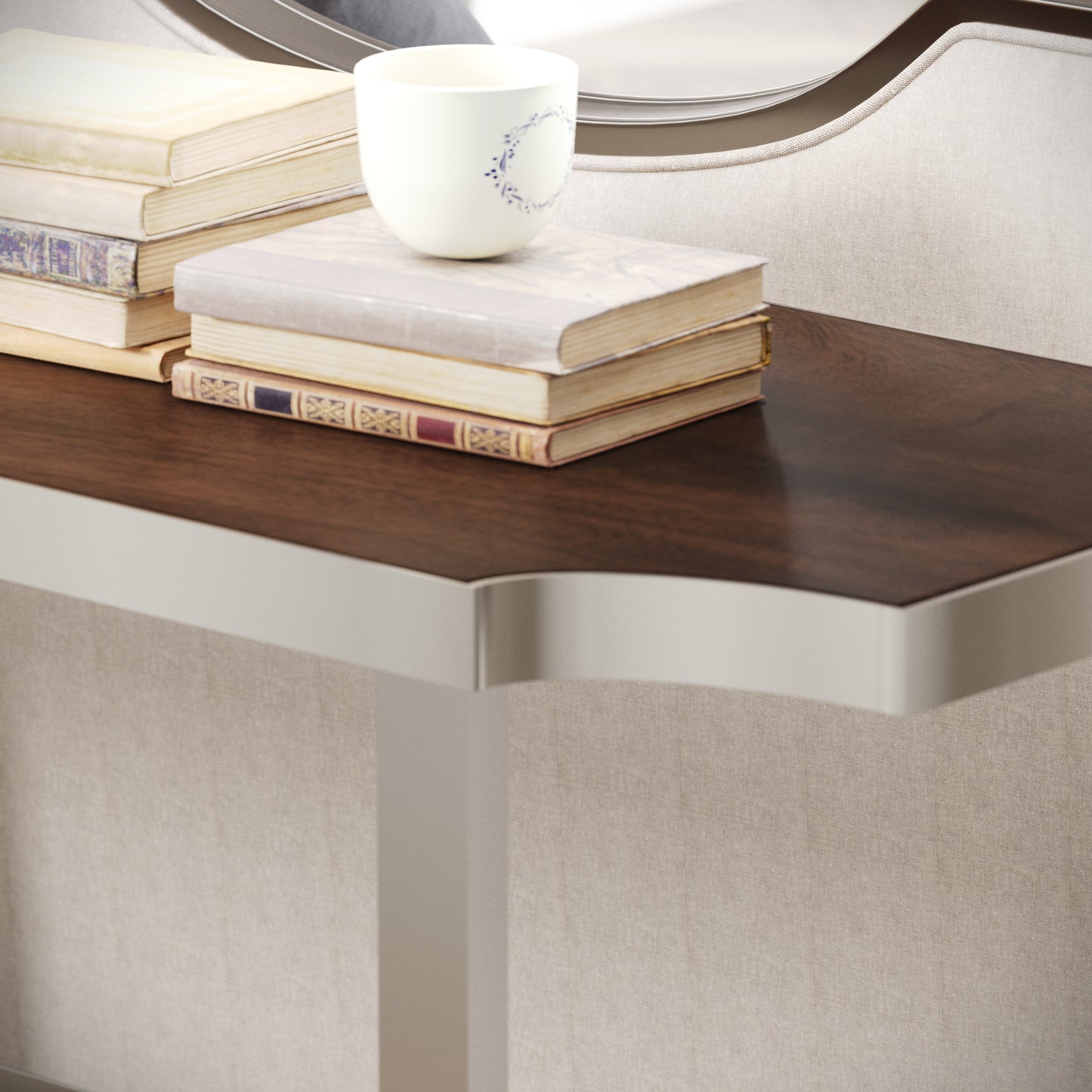 Roundhill Furniture Ruffin 50"W Console Table, Sofa Table, Brown