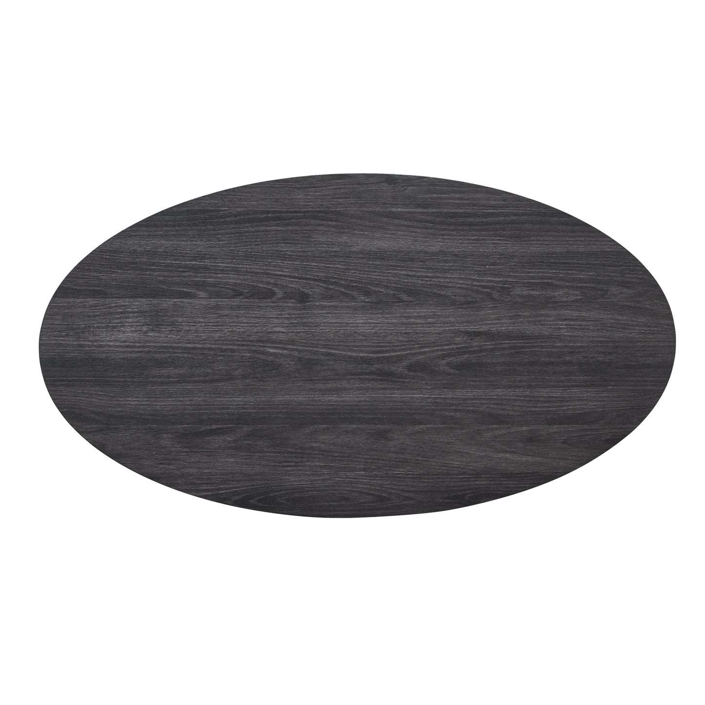 Anze Contemporary Oval Wood Shelf Coffee Table