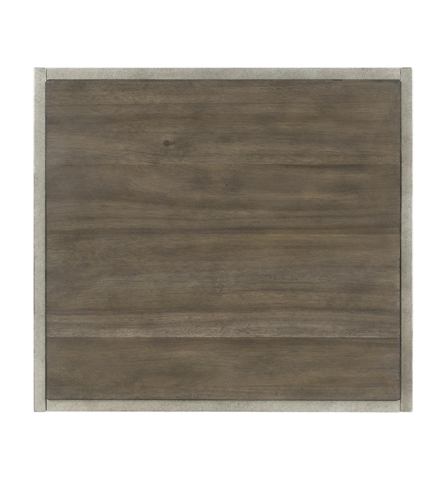 Roundhill Furniture Padena Metal Frame Wood Living Room End Table with Shelf