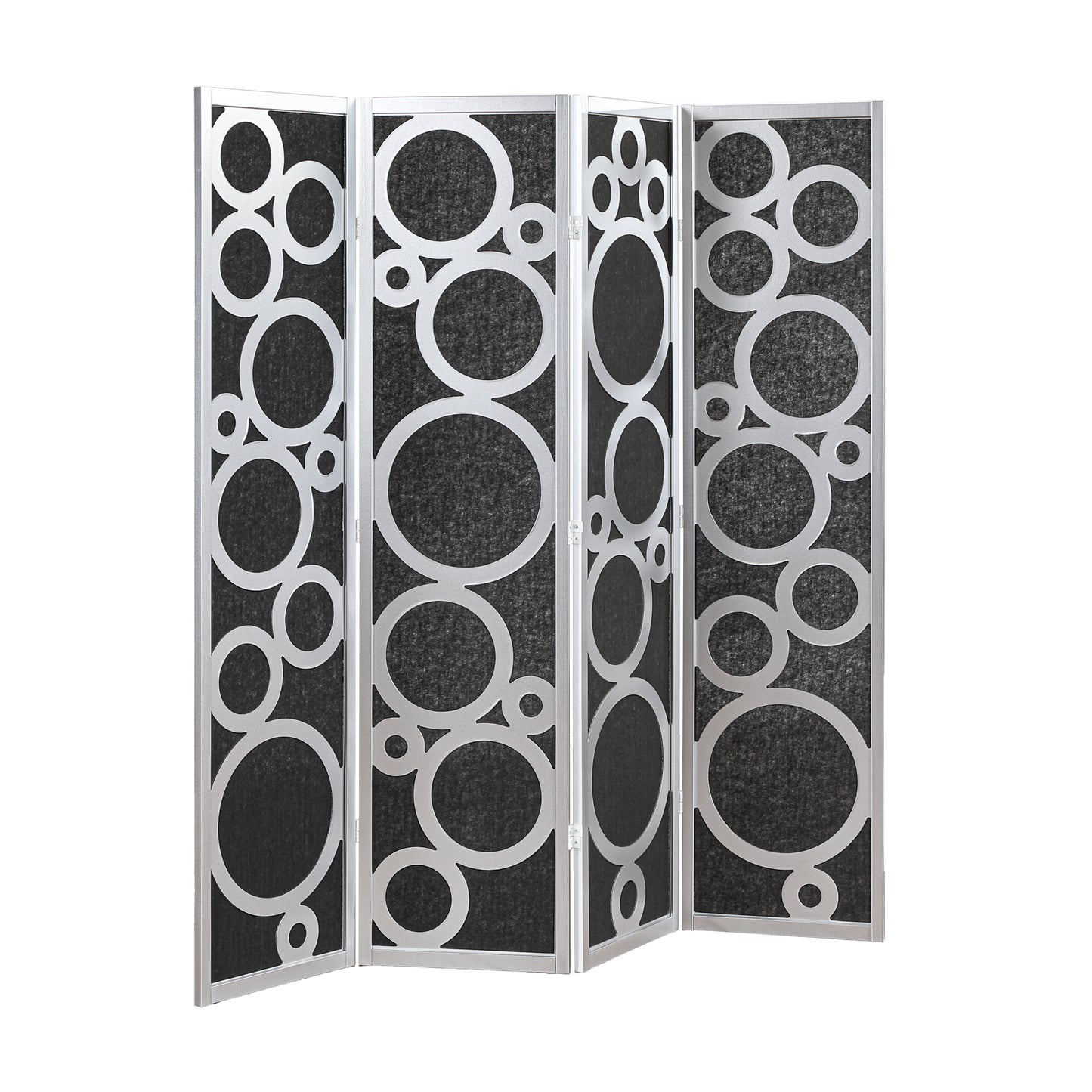 Roundhill Furniture Tavari 4-Panel Room Divider, Decorative Folding Freestanding Privacy Screen
