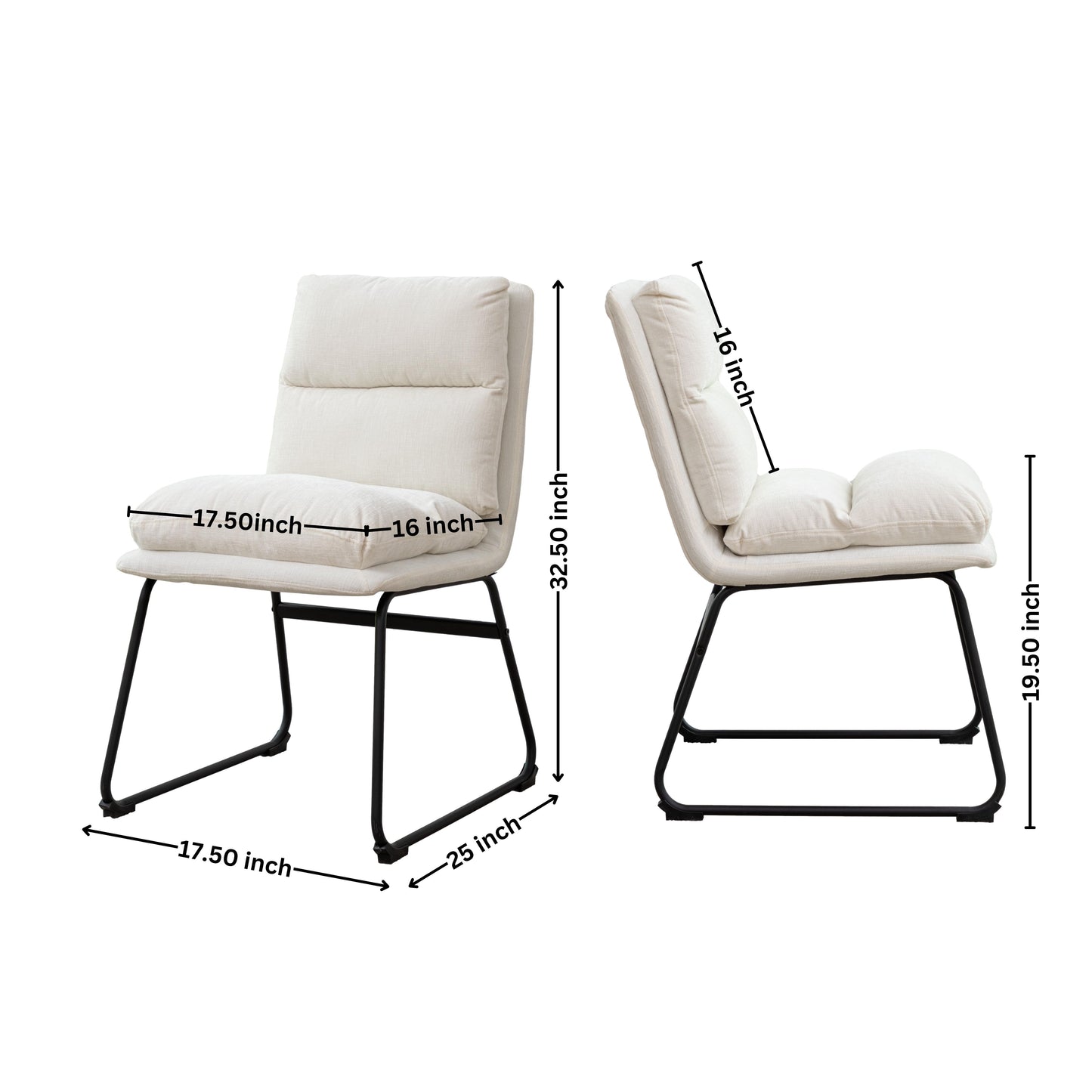 Innes 5-Piece Round Dining Set, Trestle Dining Table with 4 Stylish Chairs