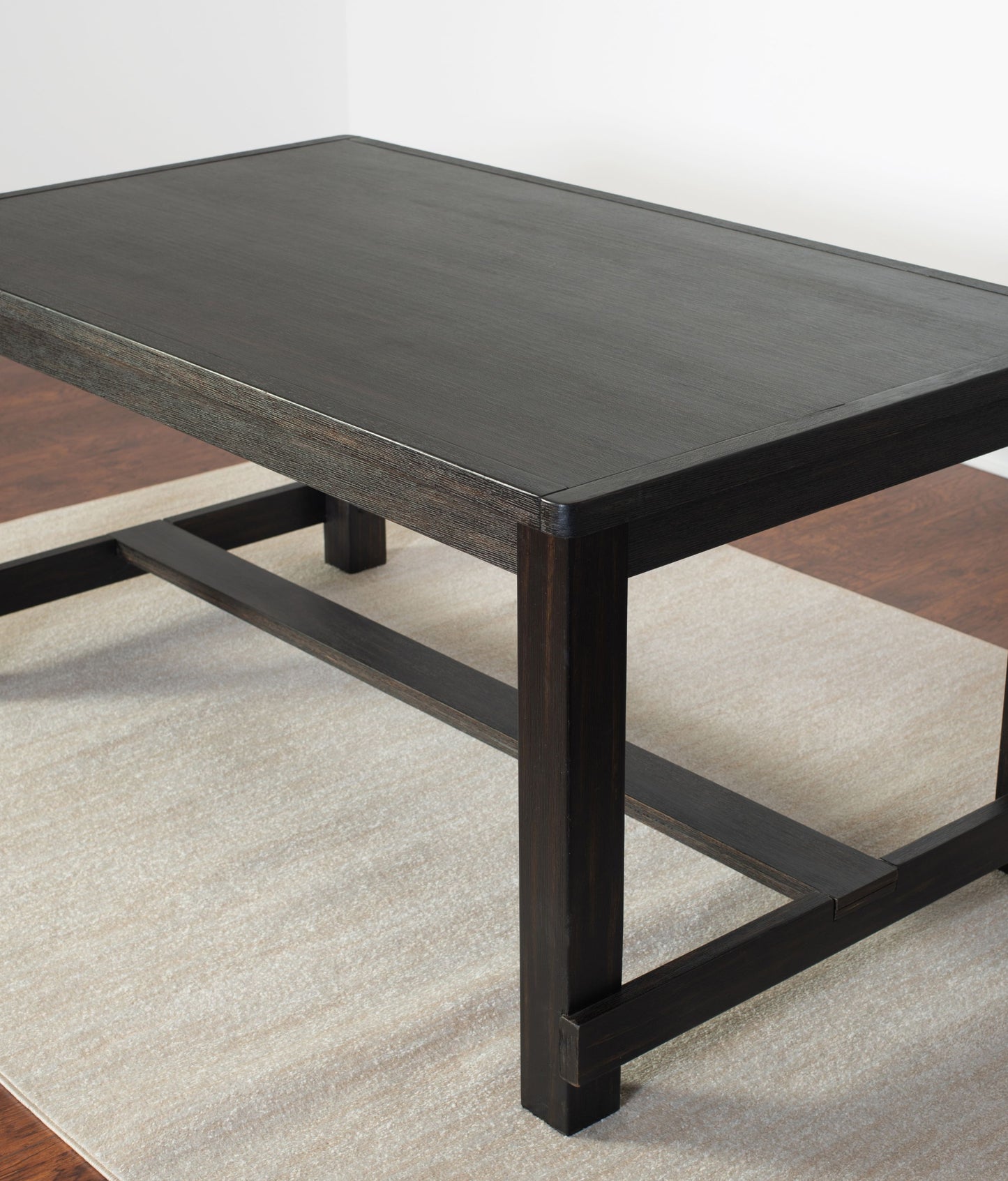 Muzzi Contemporary 6-Piece Dining Set, Dining Table with 4 Stylish Chairs and a Bench