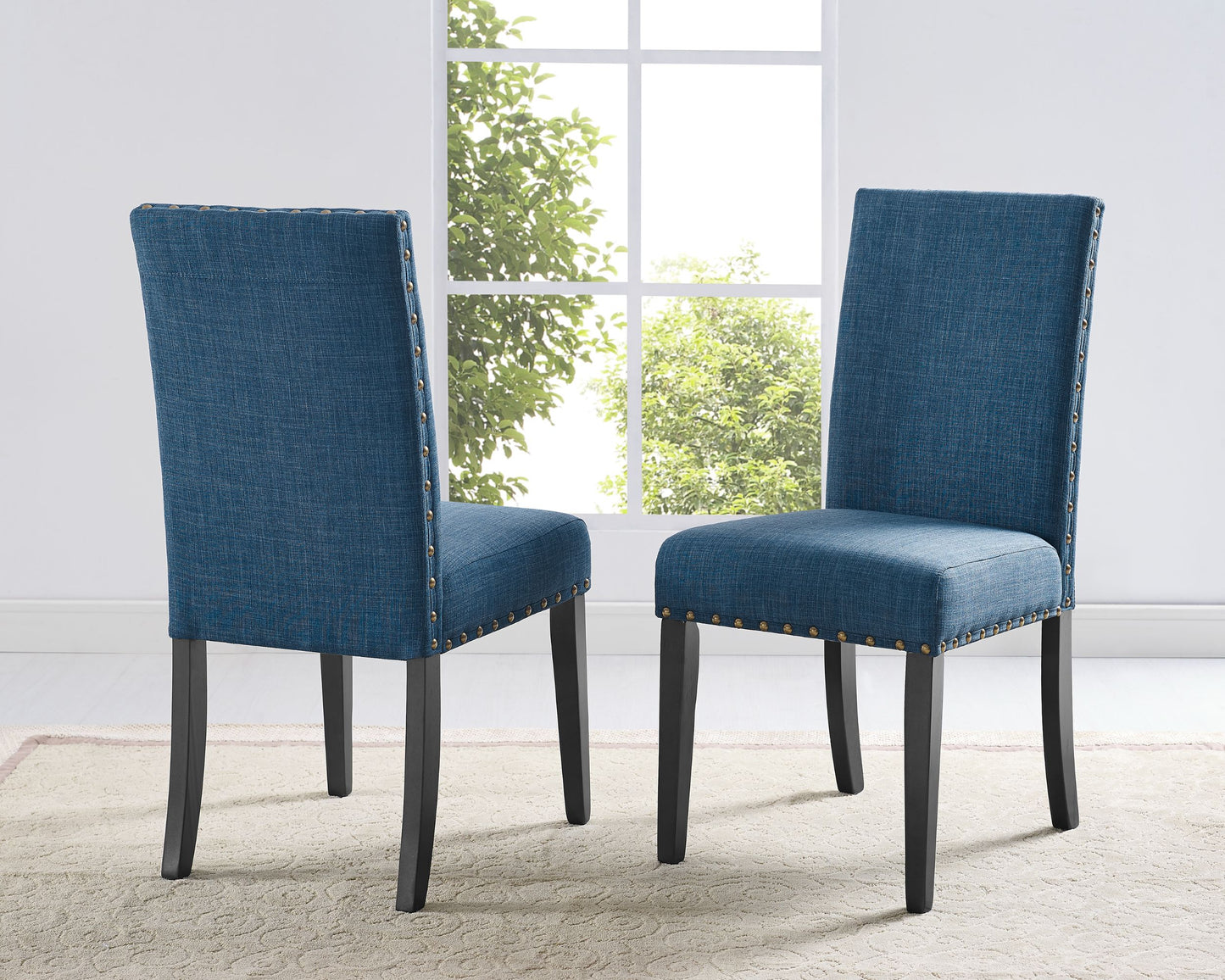 Muzzi Contemporary 6-Piece Dining Set, Dining Table with 4 Stylish Chairs and a Bench