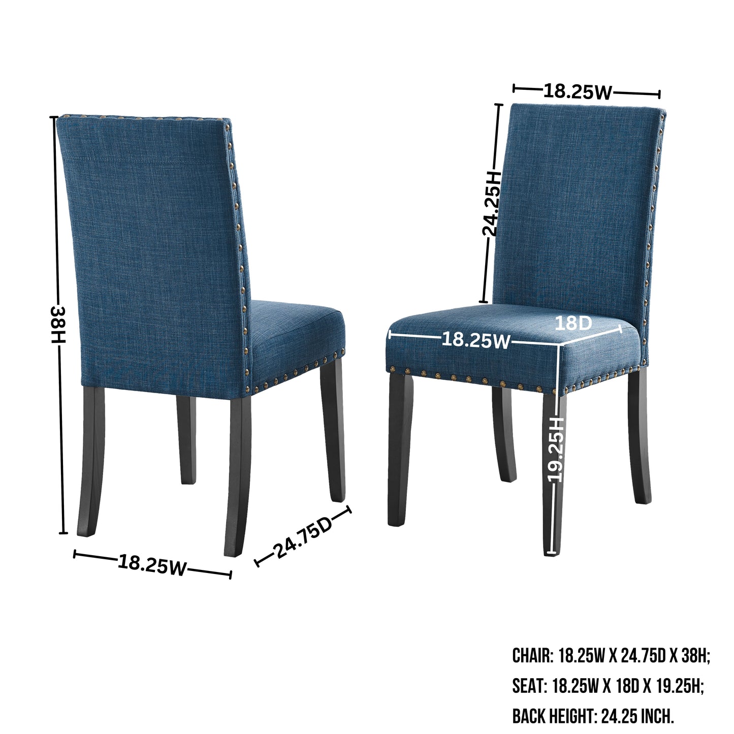 Nuevo 5-Piece Round Dining Set, Pedestal Dining Table with 4 Chairs