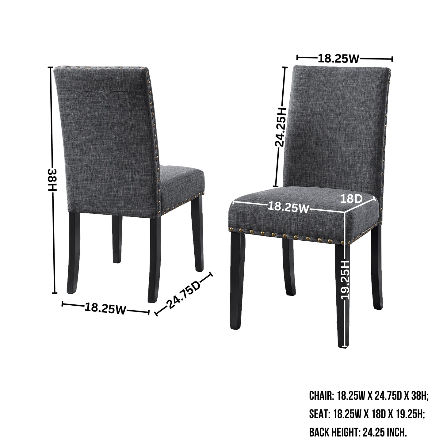 Nuevo 5-Piece Round Dining Set, Pedestal Dining Table with 4 Chairs
