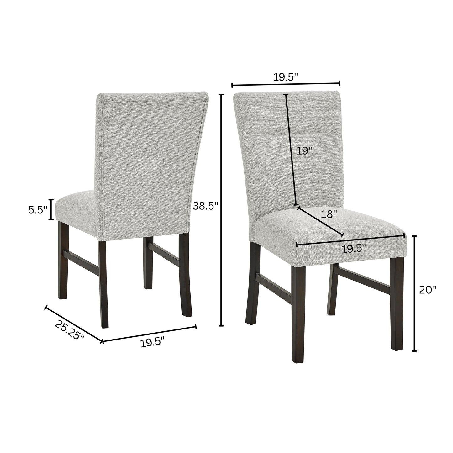 Roundhill Furniture Cavira Modern Faux Marble Dining Table with 4 Chairs