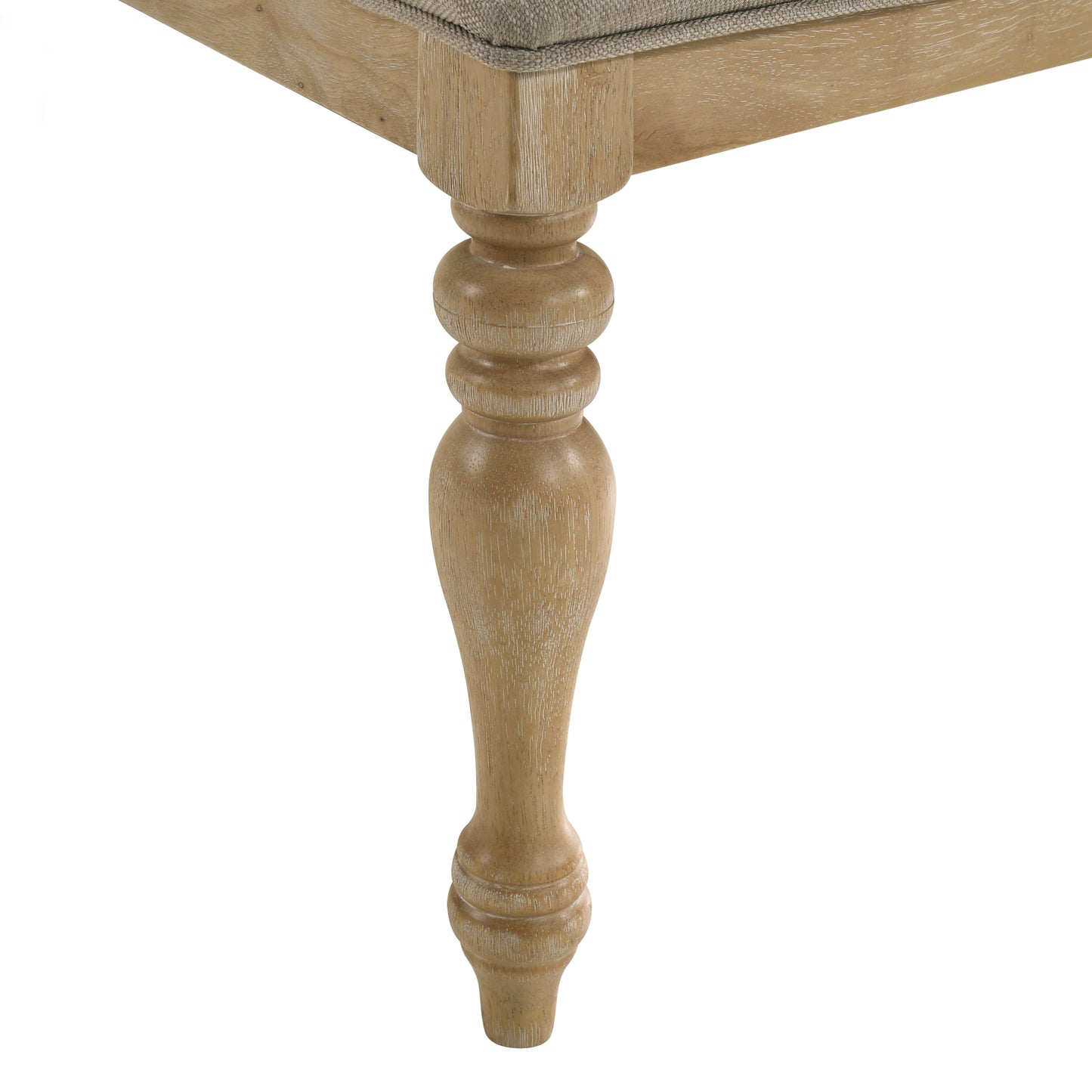 Roundhill Furniture Verta 6-Piece Dining Table with 4 Cross Back Dining Chairs and Bench, Light Oak Finish