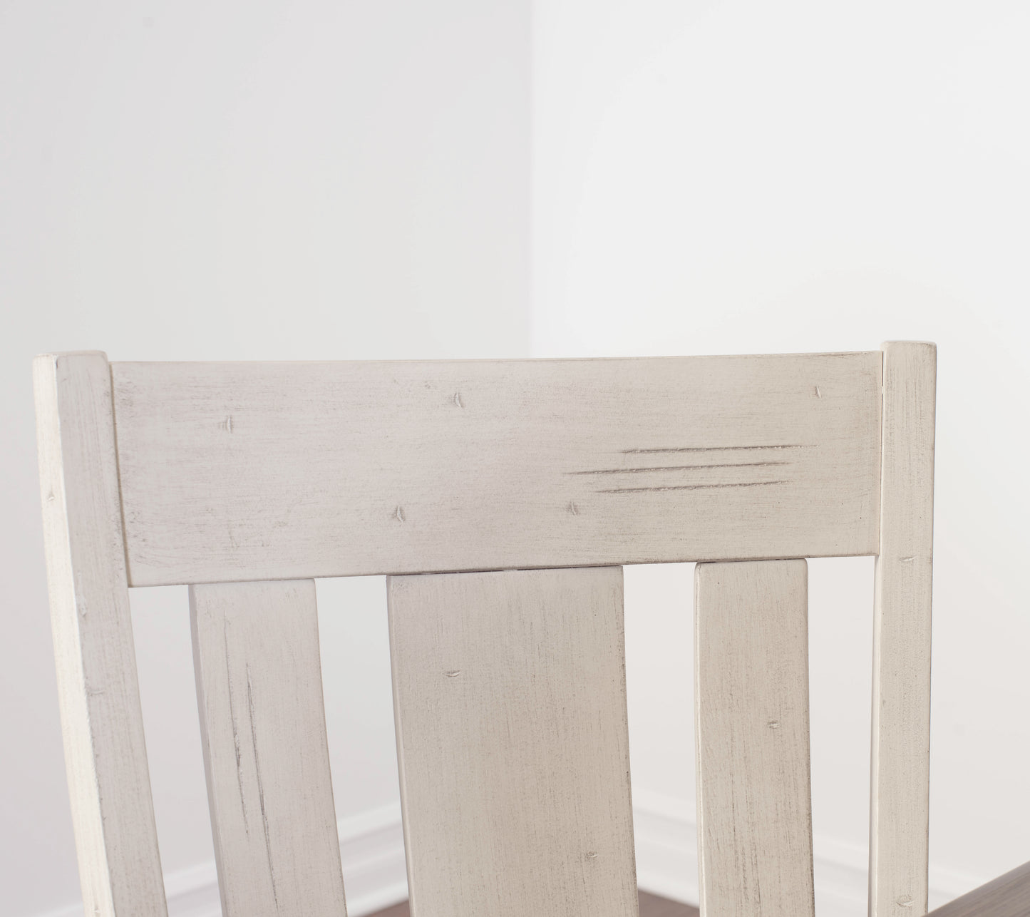 Arch Weathered Oak Dining Set: Table with Extension Leaf, Six Chairs