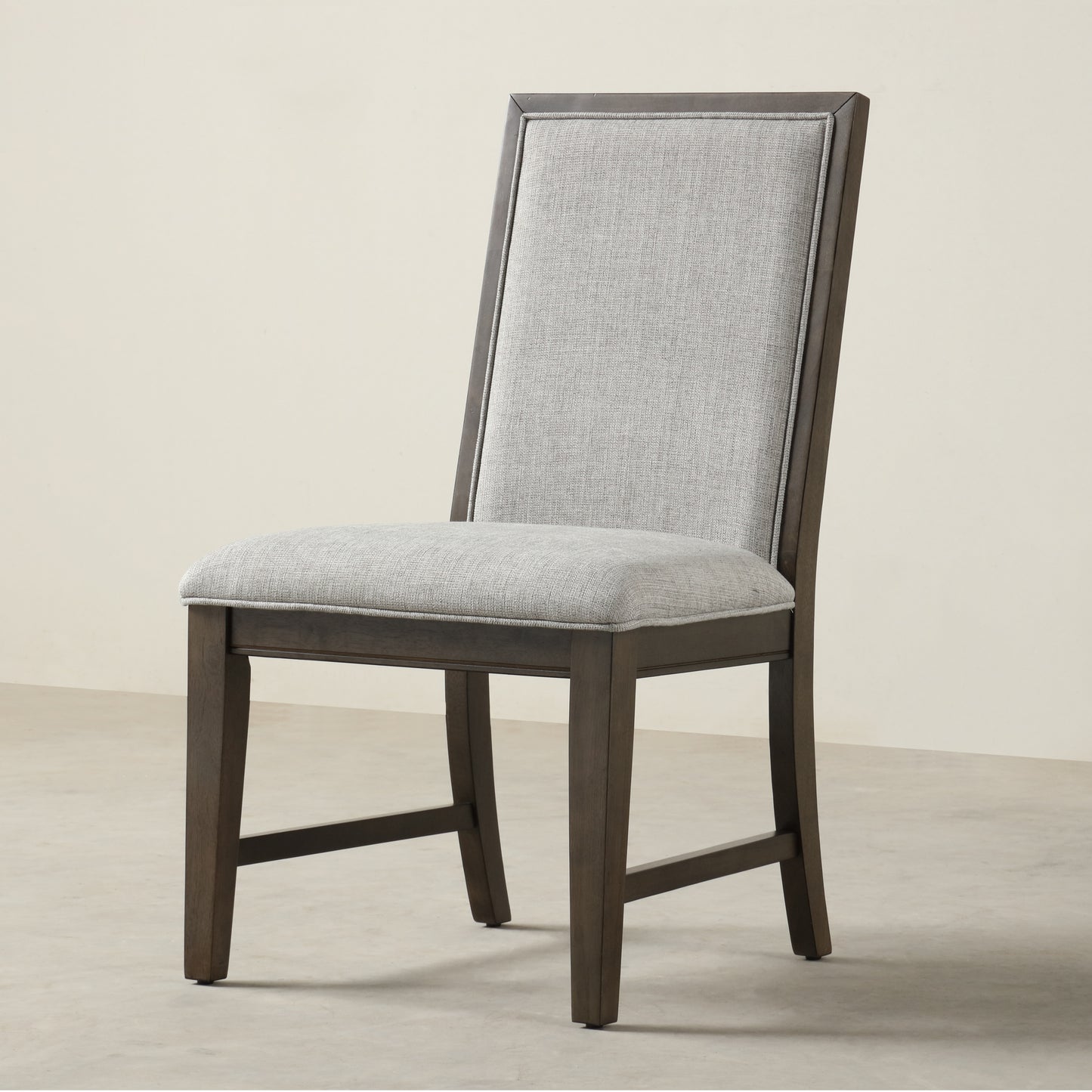 Roundhill Furniture Aberll Wood Dining Room Set, Table with 4 Side Chairs and 2 Armchairs, Gray