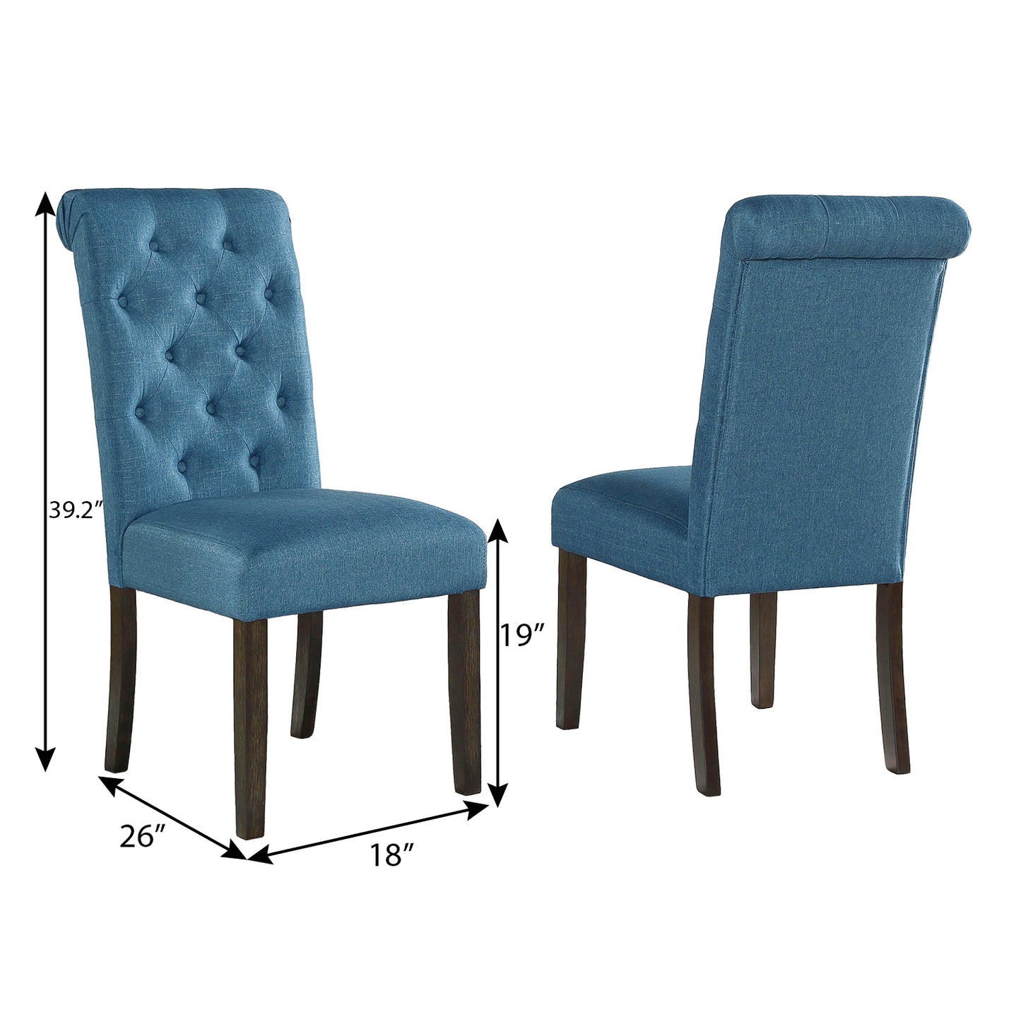 Ashford 5-Piece Dining Set, Hairpin Dining Table with 4 Chairs, 4 Color Options
