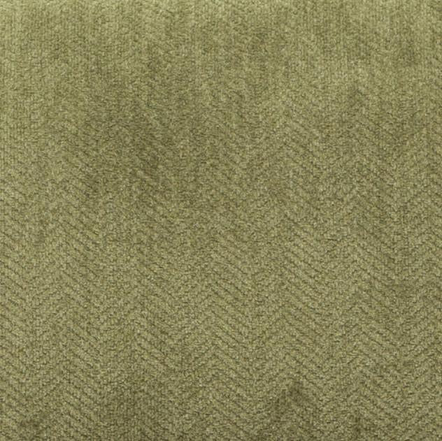 Pisano Green chenille Fabric Armless Contemporary Accent Chair with Pillow
