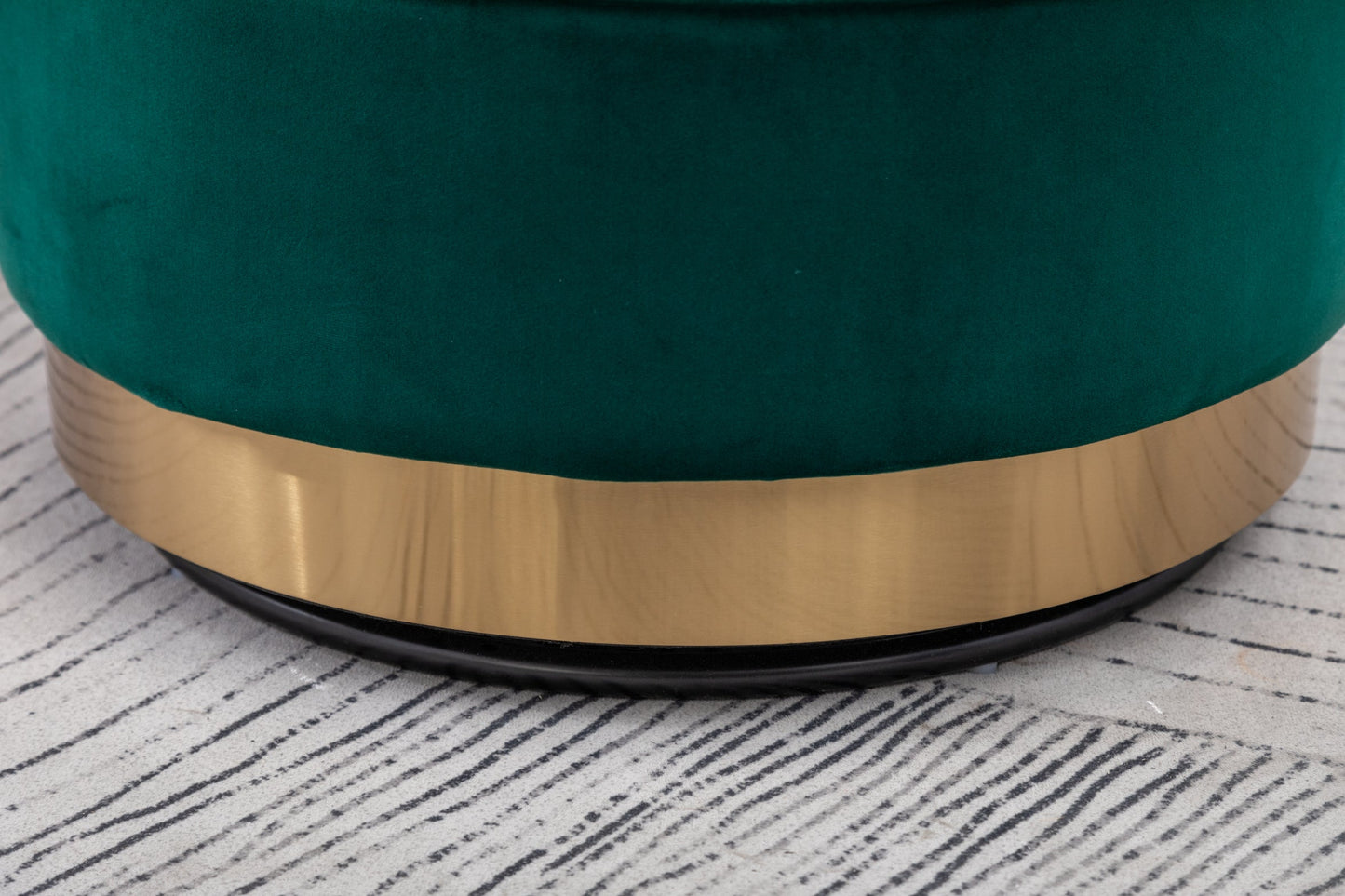 Wania Contemporary Velvet Swivel Chair, Green