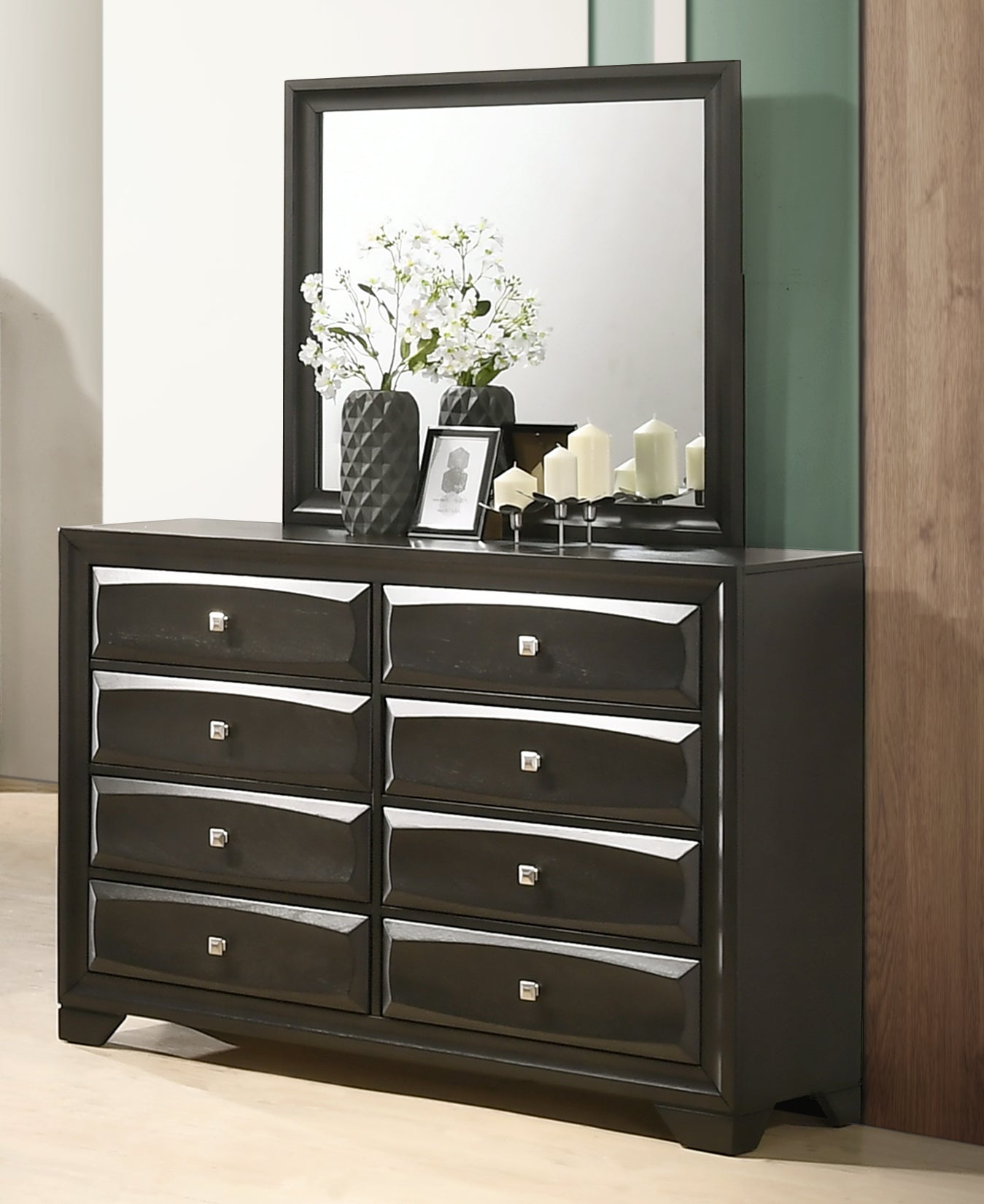 Oakland Antique Gray Finish Wood Bedroom Collection