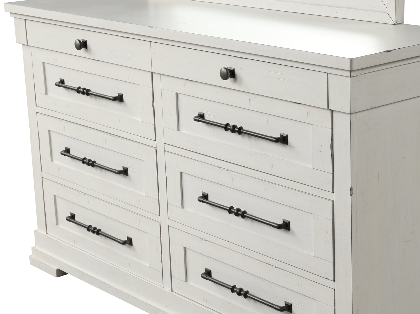 Laria Antique White Finish Wood Bedroom Collection