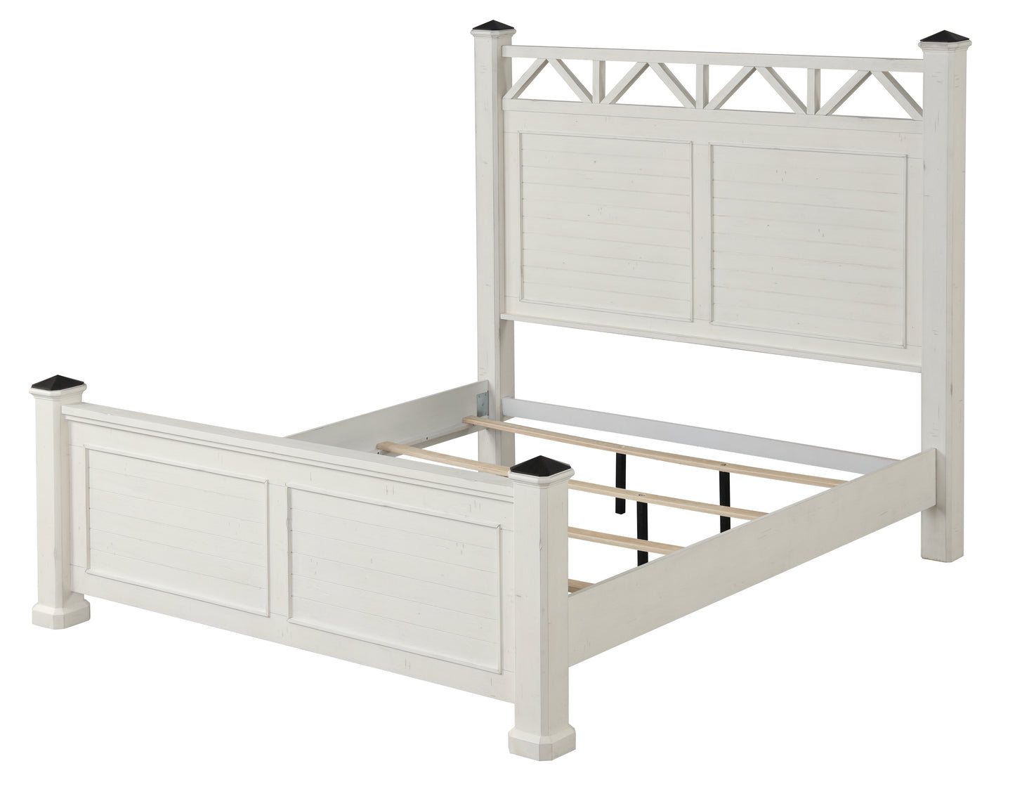 Laria Antique White Finish Wood Bedroom Collection